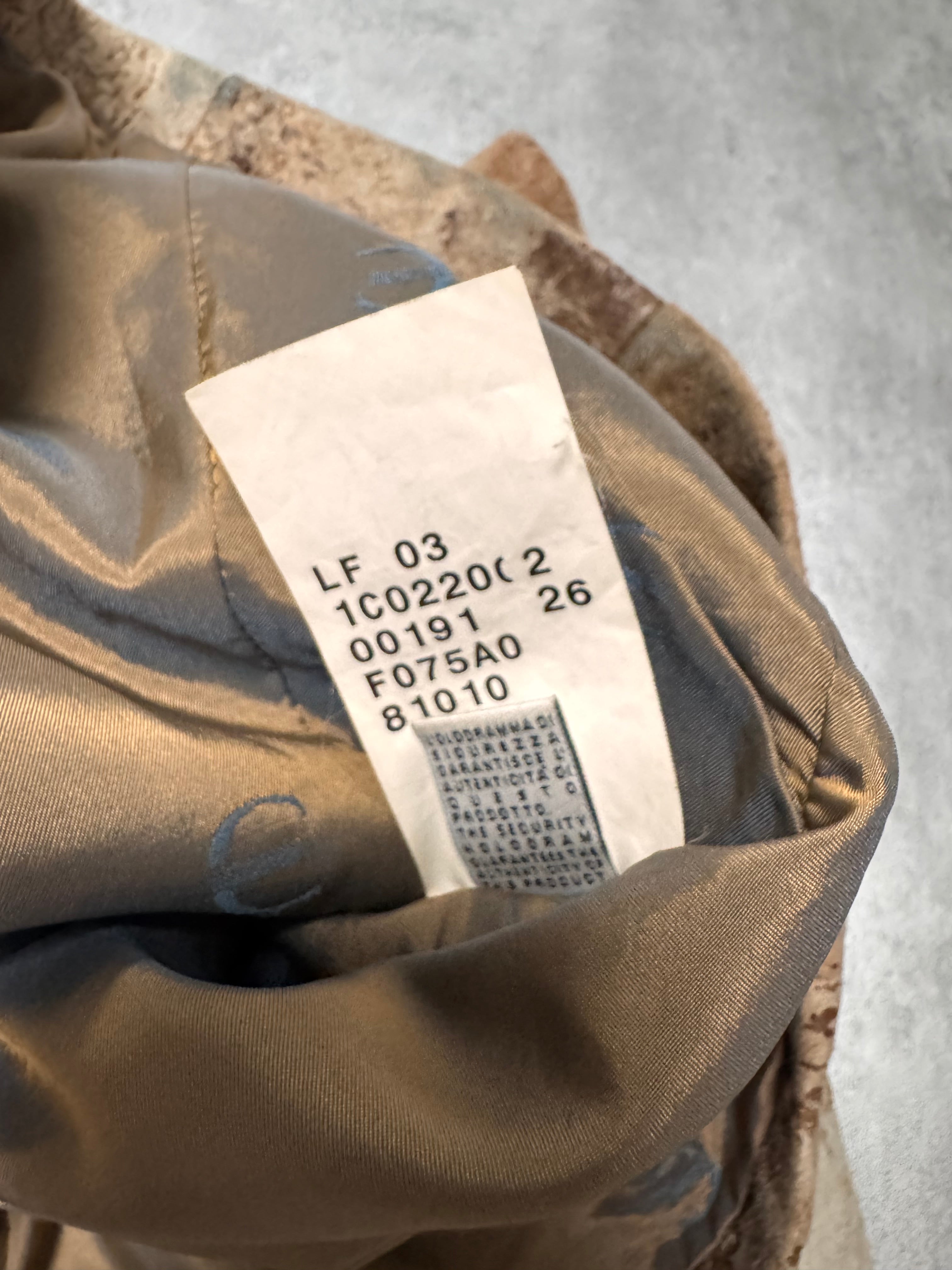 AW2003 Cavalli Apocalypse Brut Leather Jacket