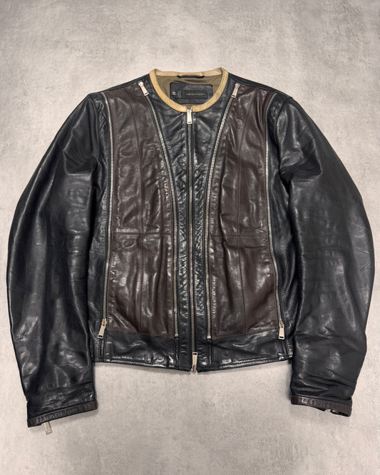 SS2014 Dsquared2 Moto Multi-Zip Calf Leather Jacket (XL)