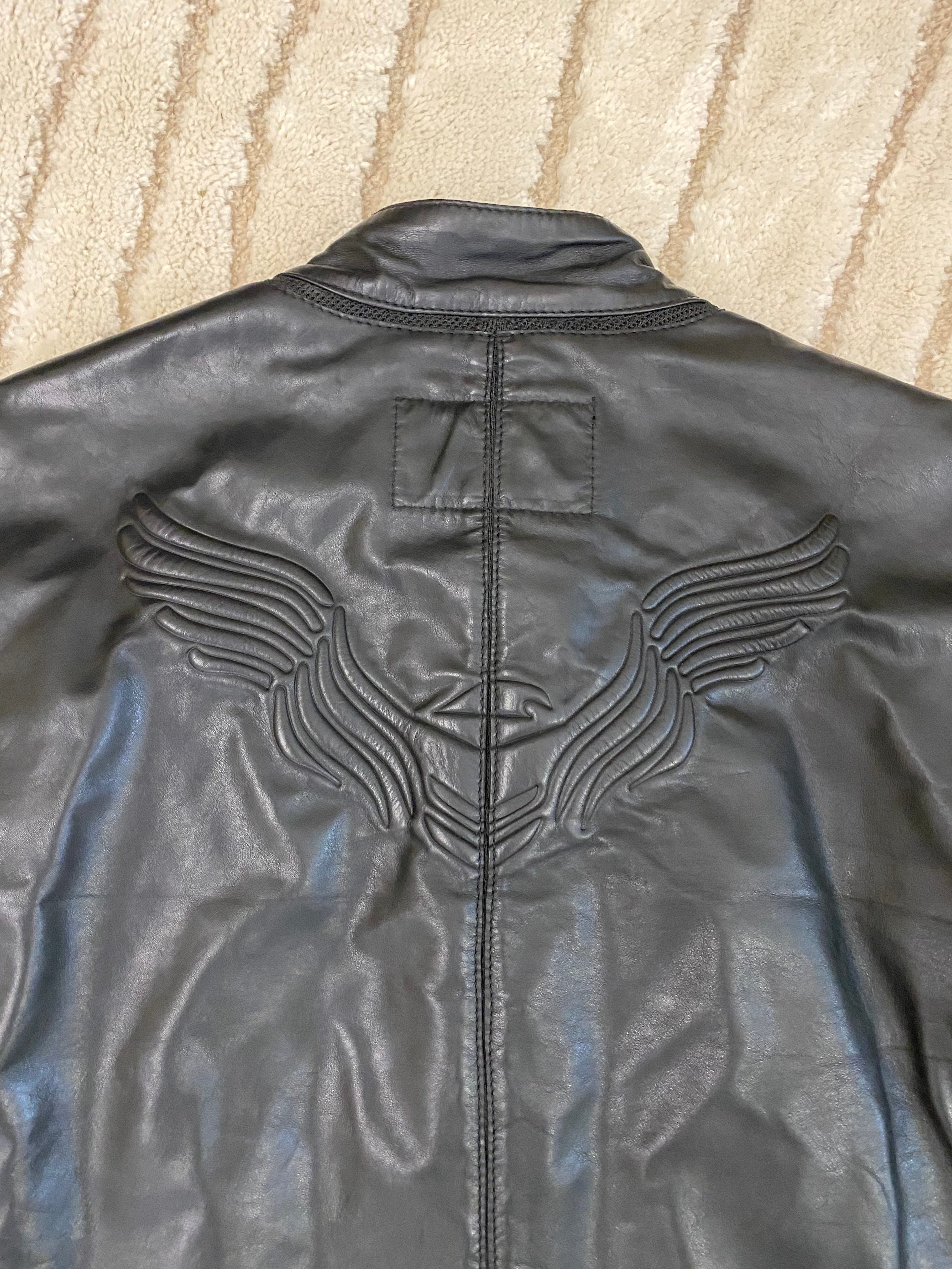 Armani Sport Hybrid Leather Jacket