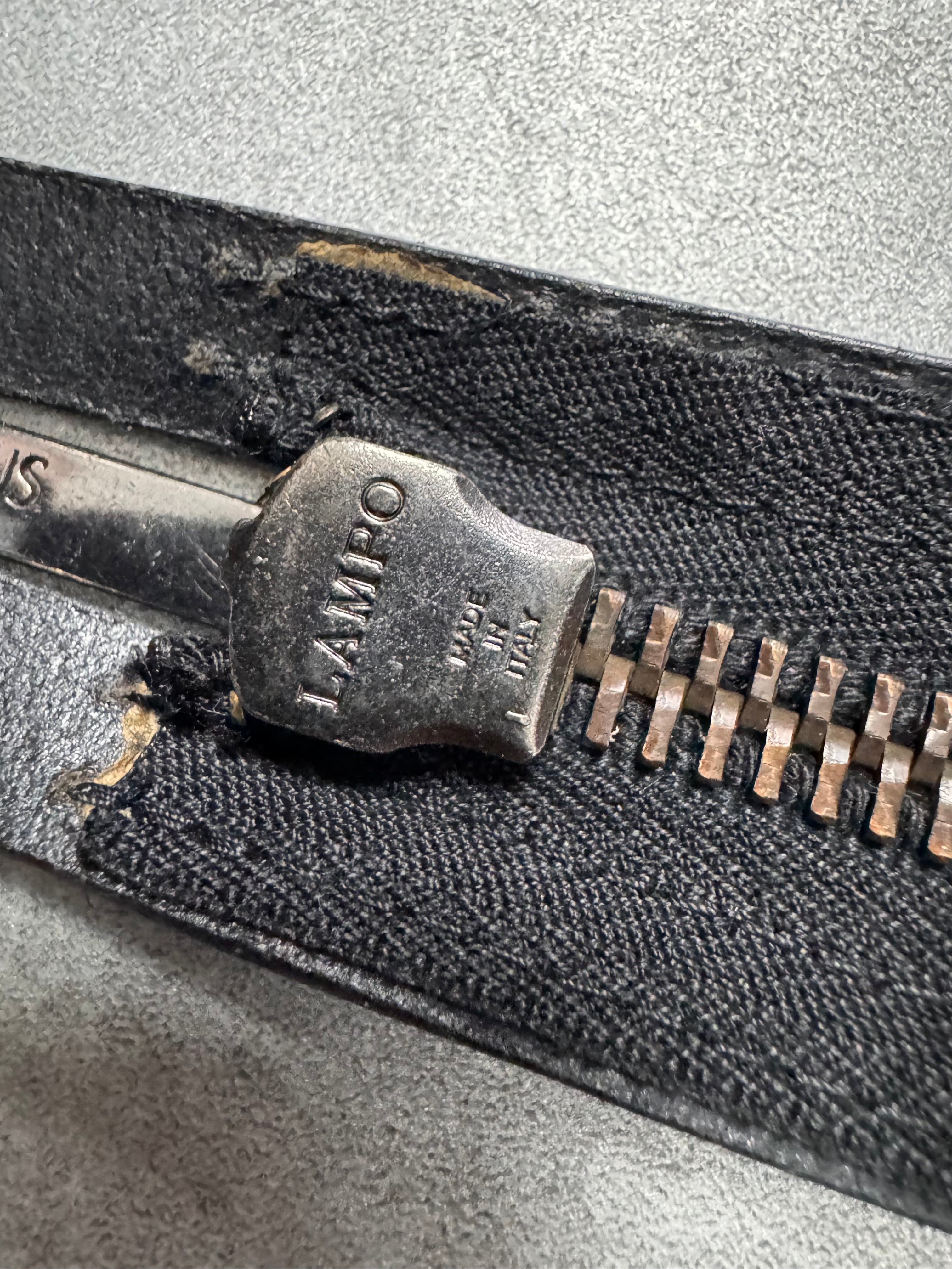 2000s Versace Full Zip Detachable Leather Belt