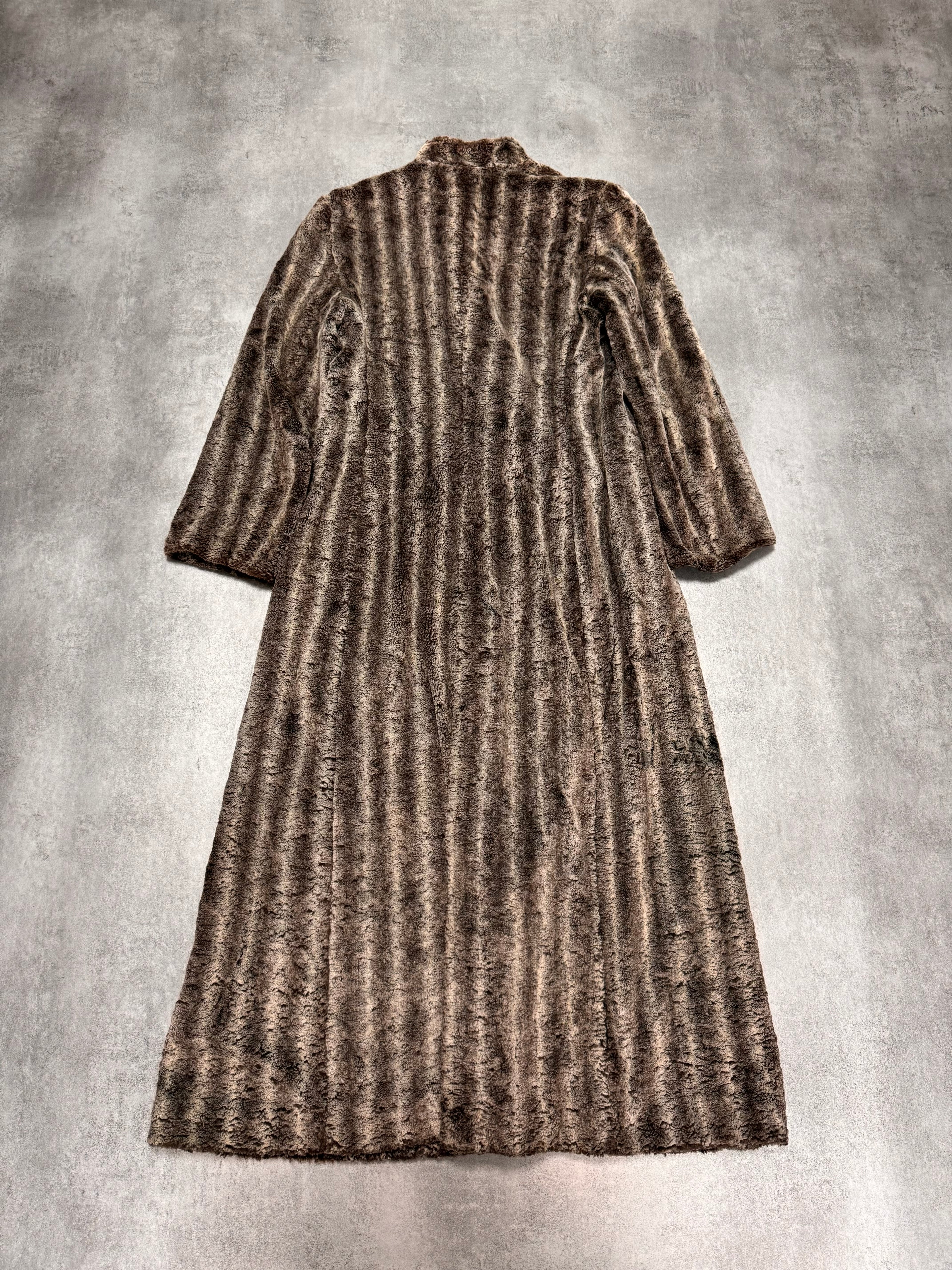 1990s Emporio Armani Furry Long Coat