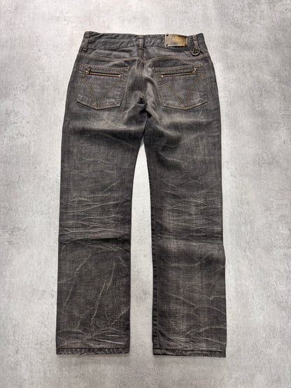 AW2003 Dolce & Gabbana Raw Grey Denim Jeans (M/L)