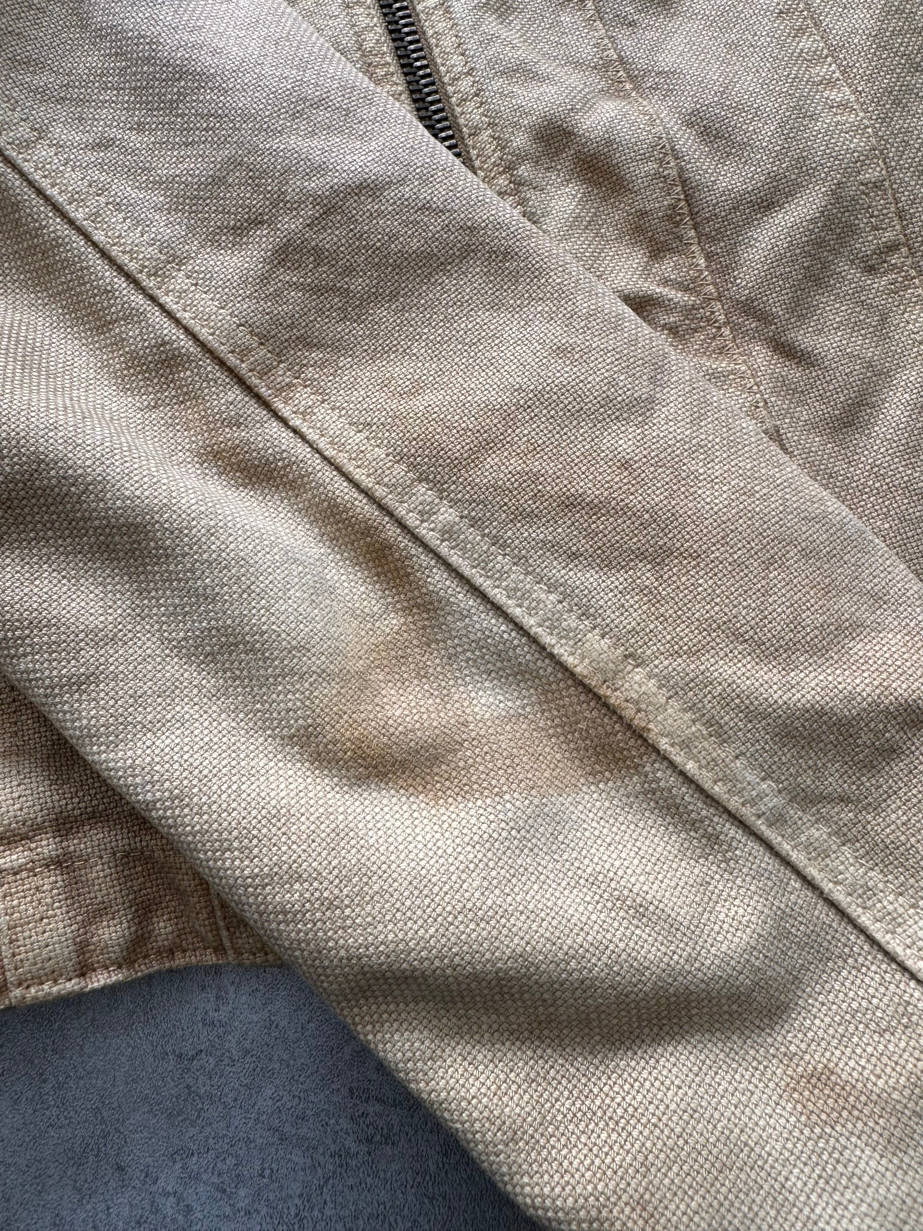 AW2004 Cavalli Astro Biker Beige Denim Jacket