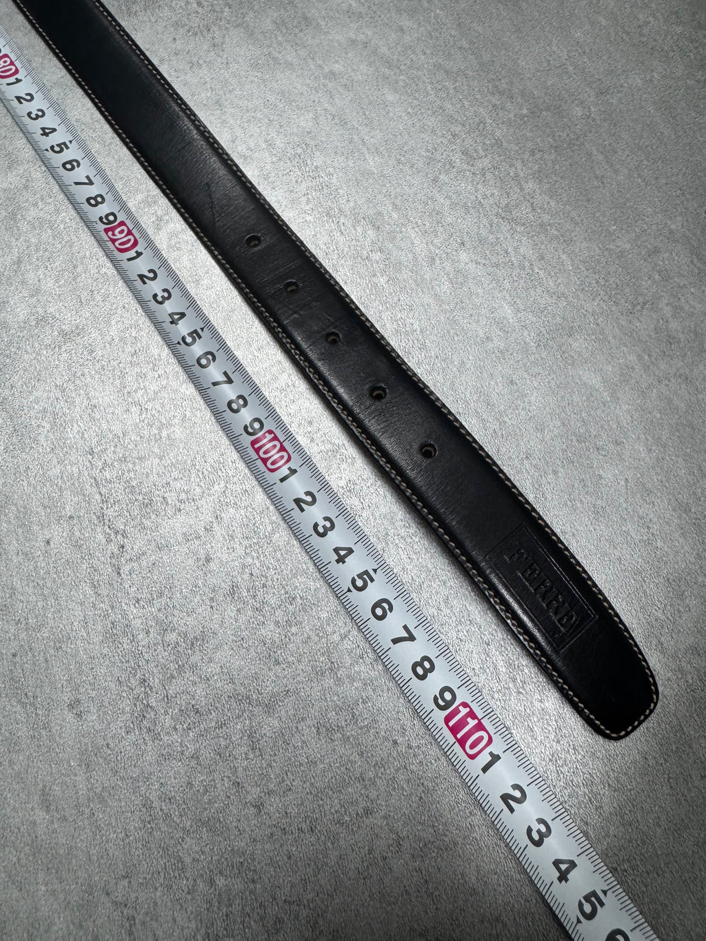 Prada Metal Buckle with Ferré Leather Belt