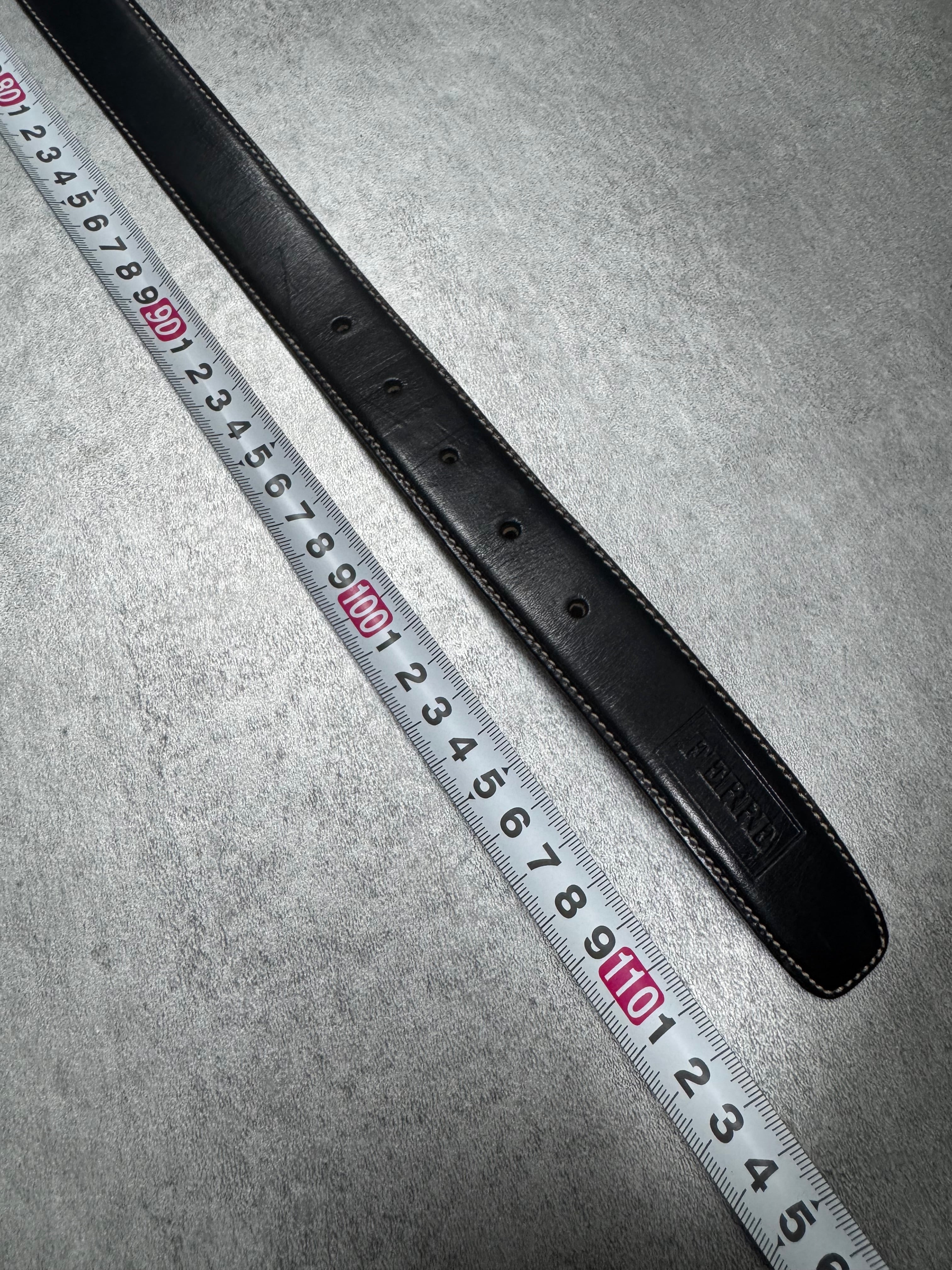 Prada Metal Buckle with Ferré Leather Belt
