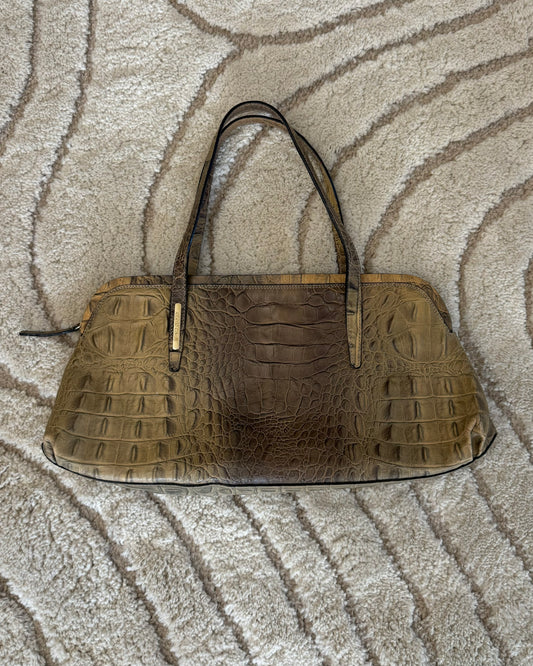 Roberto Cavalli Crocodile Effect Handbag