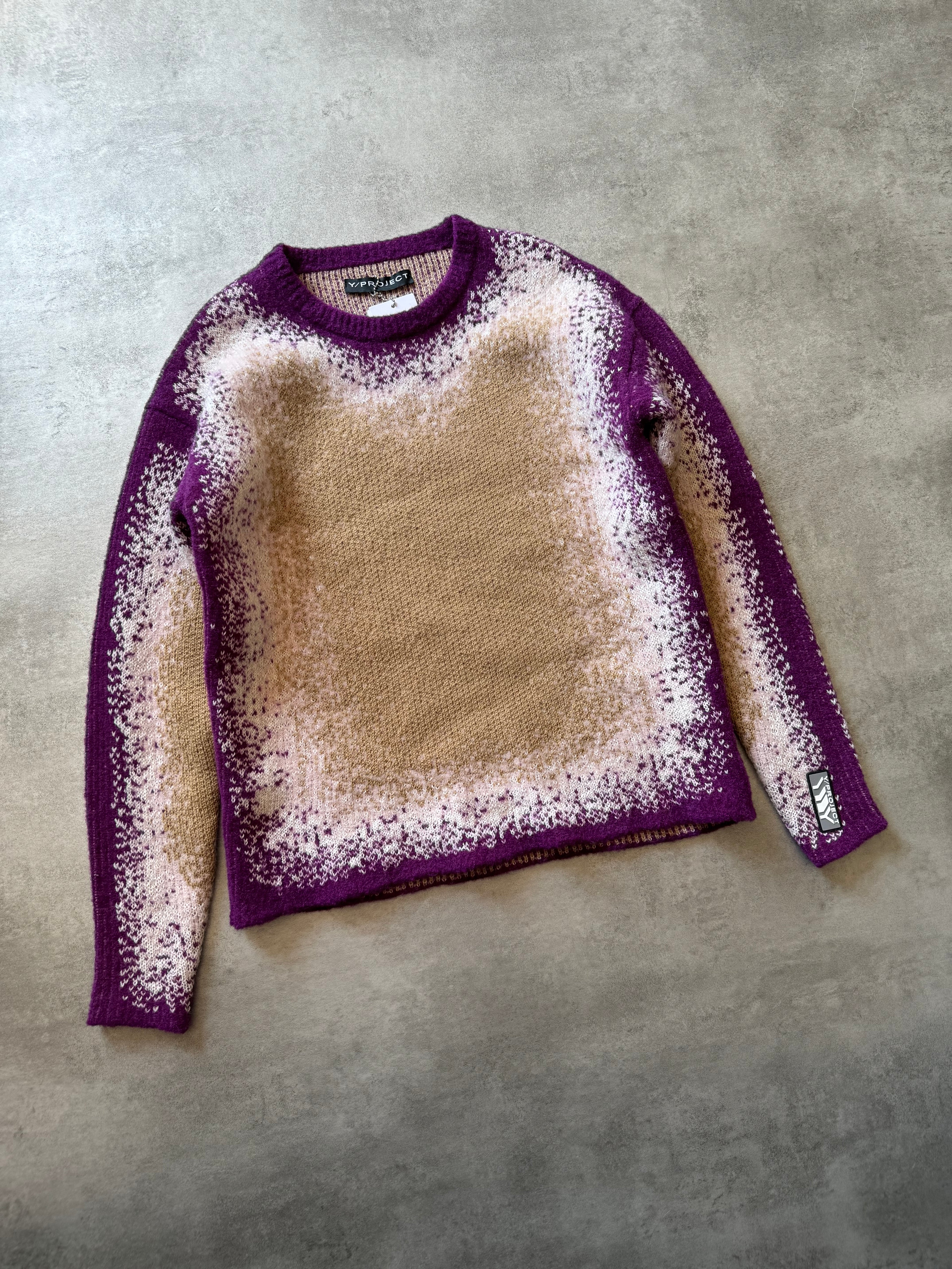 Y/Project Spray-Effect Knitted Gradient Sweater