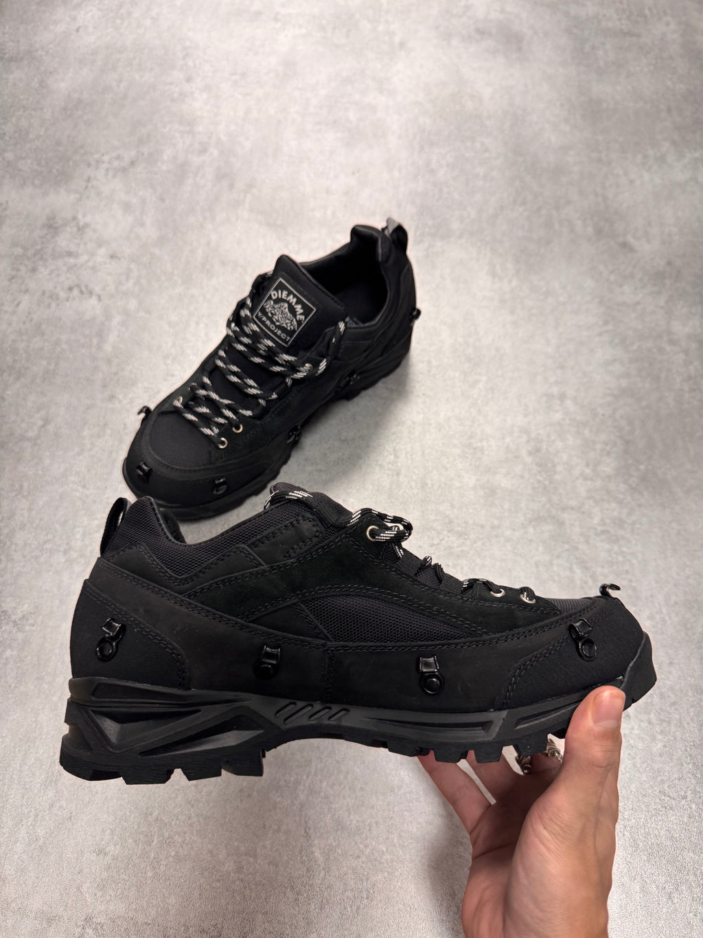 Y/Project x Diemme Black Grappa Hiker Shoes
