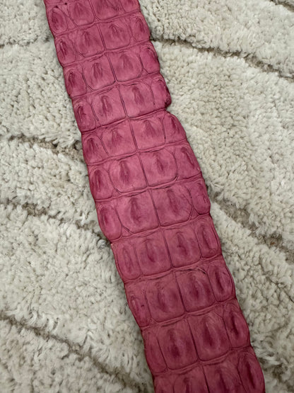 SS2005 Roberto Cavalli Sweet Pink Crocodile Leather Belt