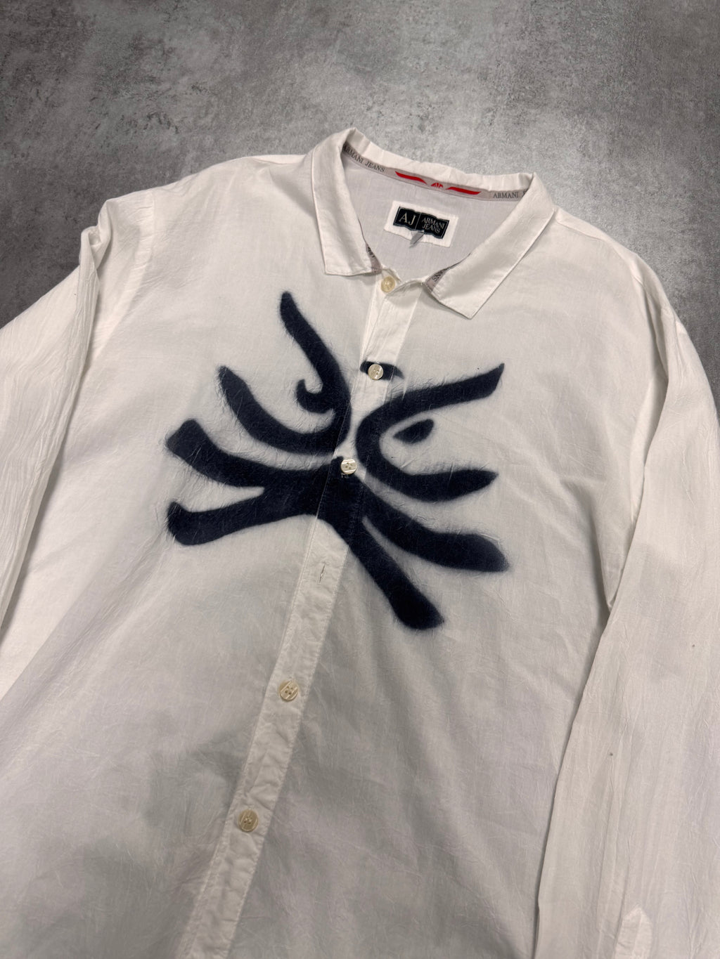 2000s Armani Asian Tag White Shirt