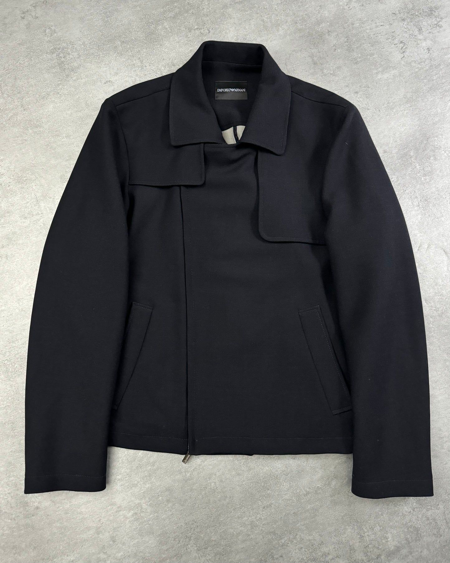 SS2014 Emporio Armani Classy Navy Light Marine Jacket (L) - 1