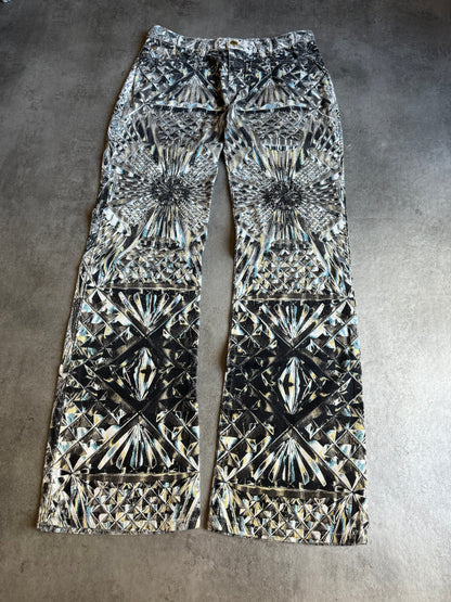 AW1999 Roberto Cavalli Logical Diamond Dynasty Pants (M) - 11