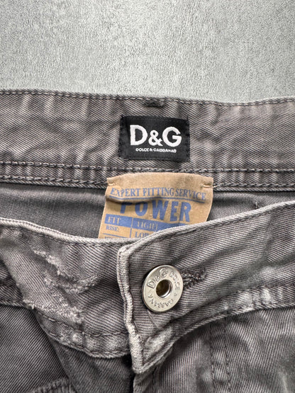 AW2011 Dolce & Gabbana Grey Patchwork Pants (M/L)