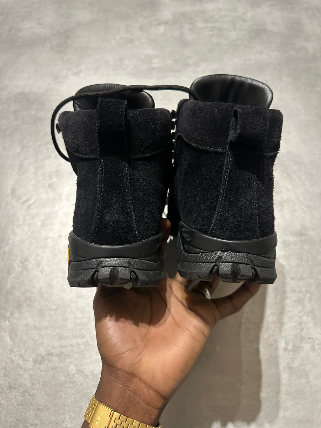 Diemme Suede Leather Vibram Black Hiking Boots