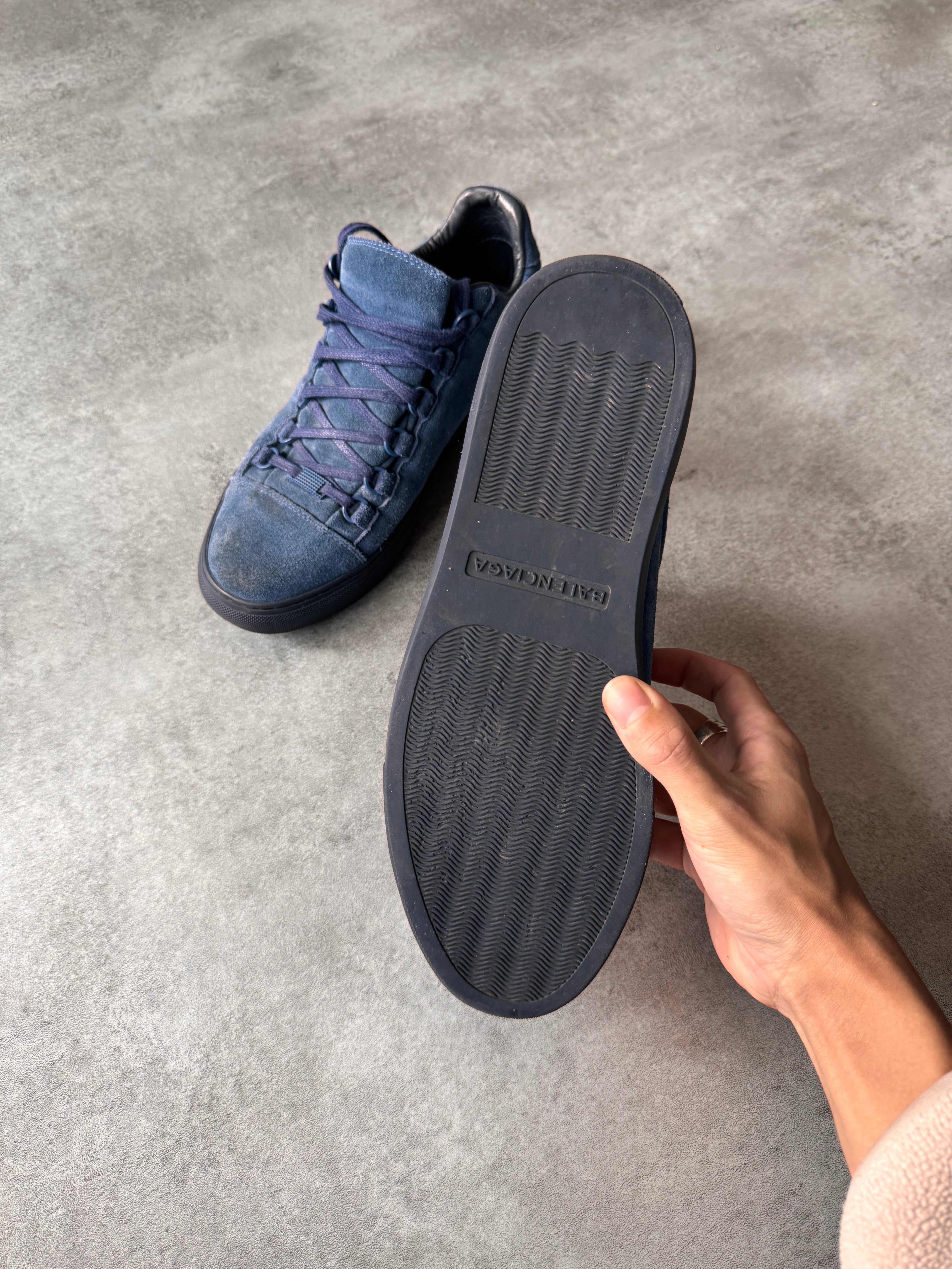 Balenciaga Arena Low Blue Suede Leather Sneakers – Dolce Vita Hub