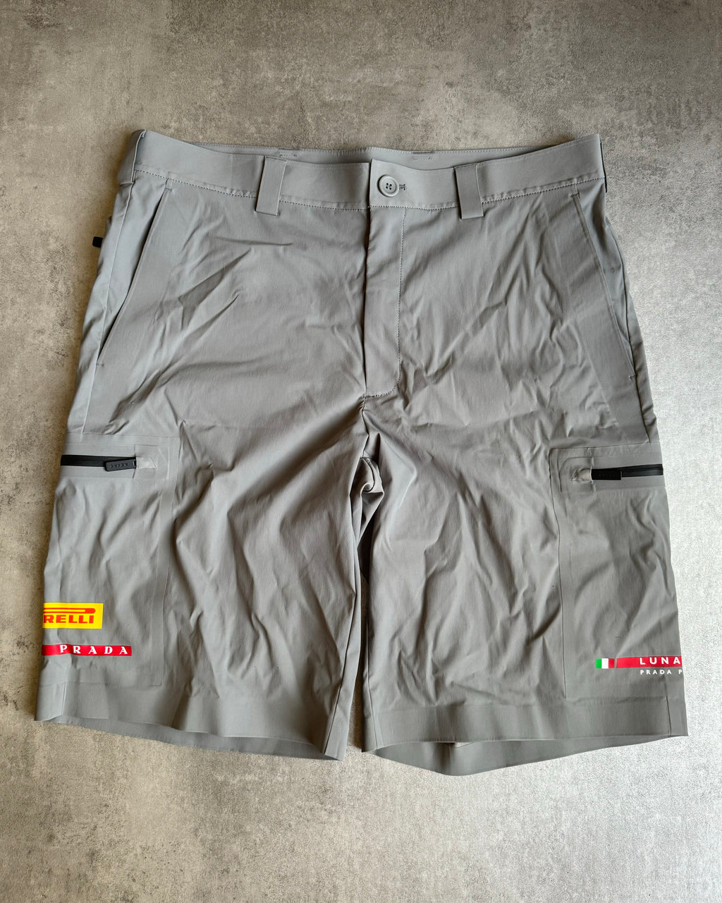SS2019 Prada Luna Rossa Grey Tech Shorts – Dolce Vita Hub