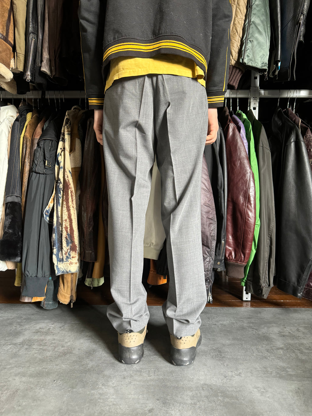 2010s Balmain Grey Straight Alpha Pants (S) - 5