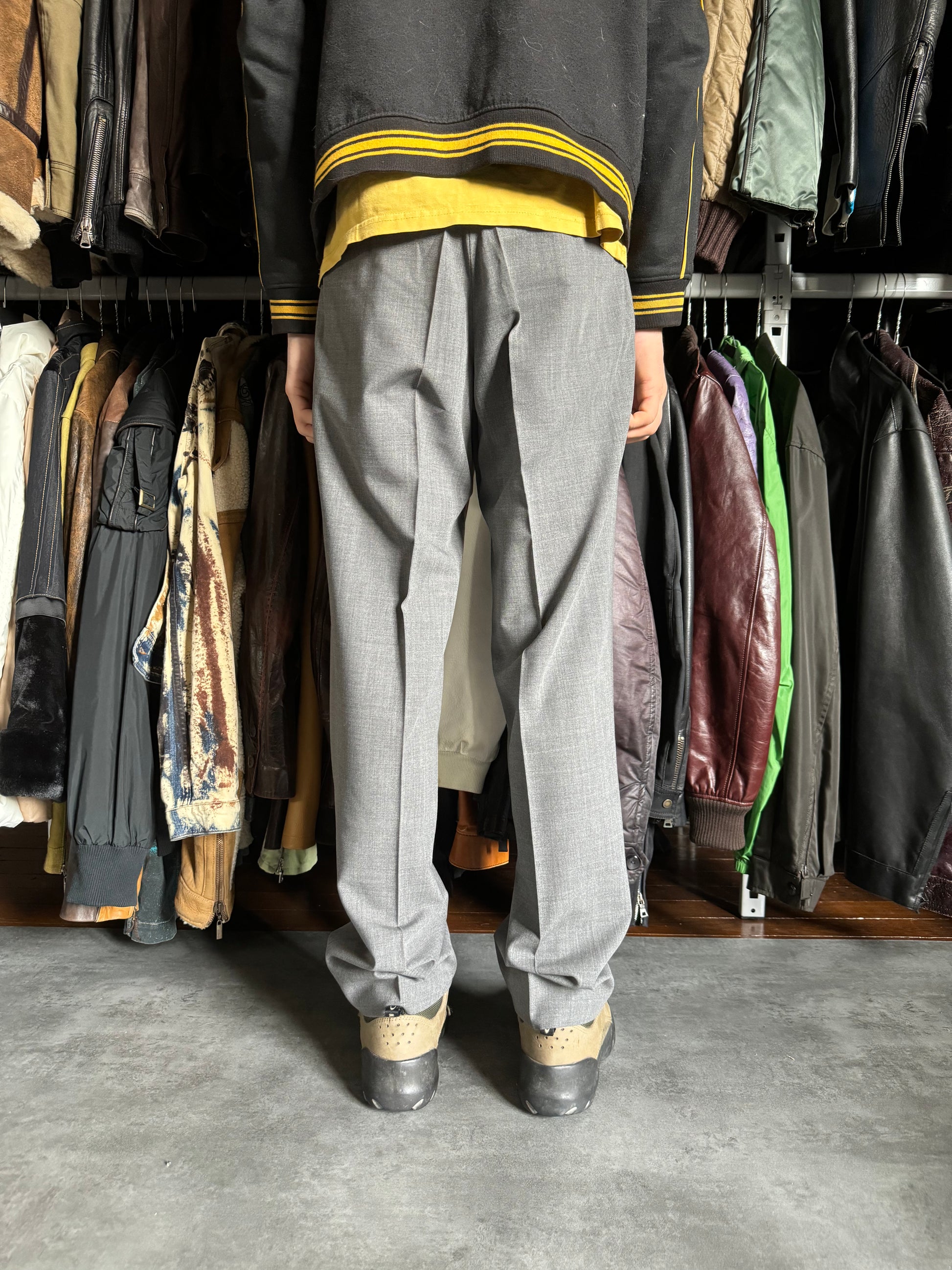 2010s Balmain Grey Straight Alpha Pants (S) - 5
