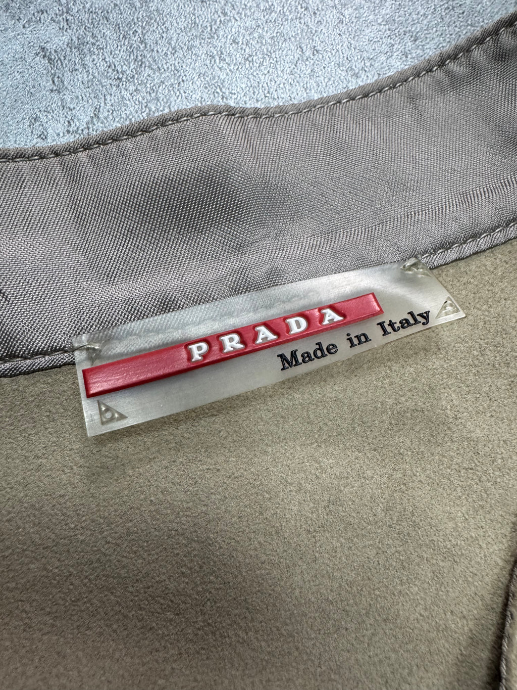 SS2009 Prada Beige Suede Leather Jacket