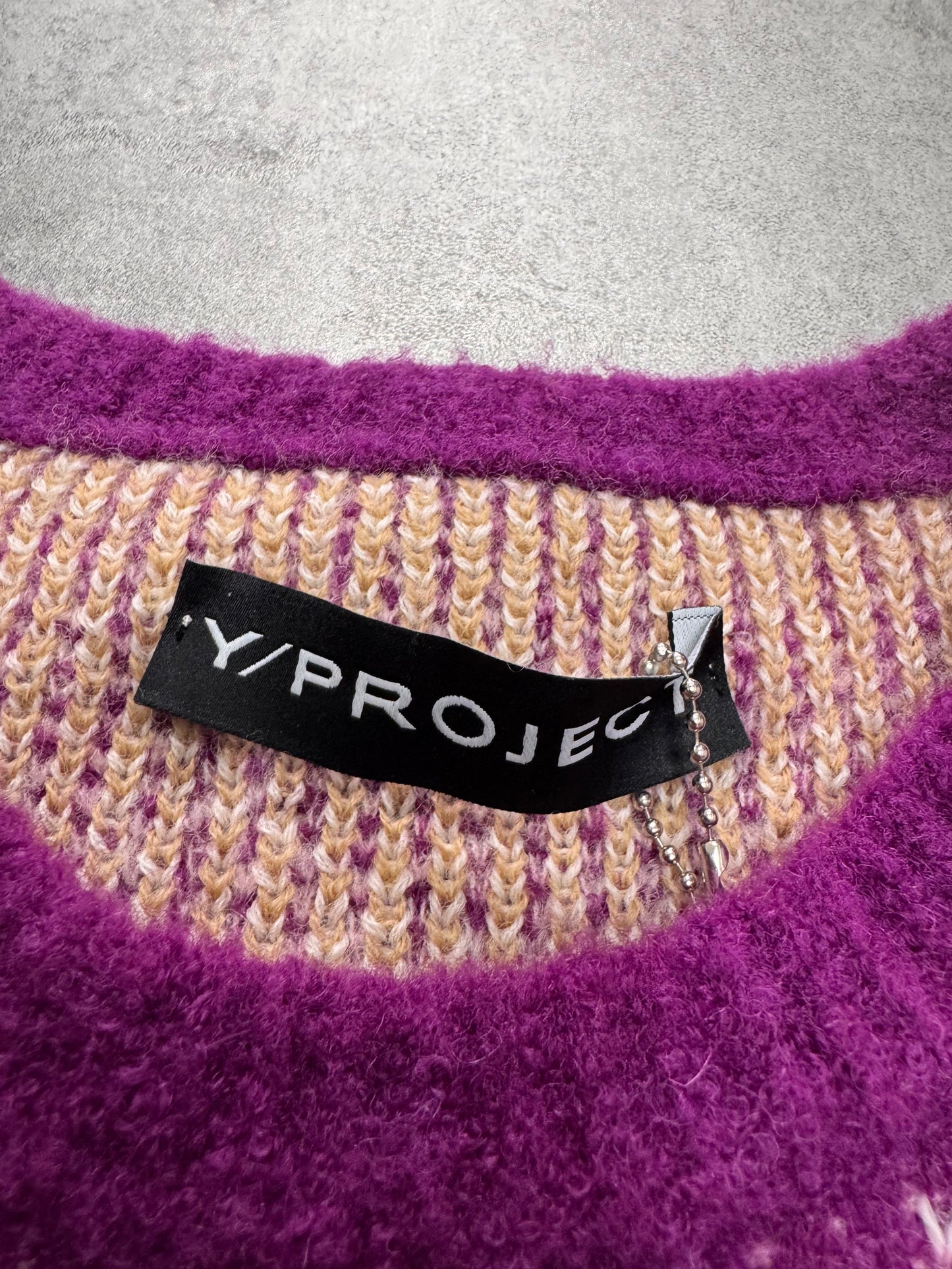 Y/Project Spray-Effect Knitted Gradient Sweater (S)