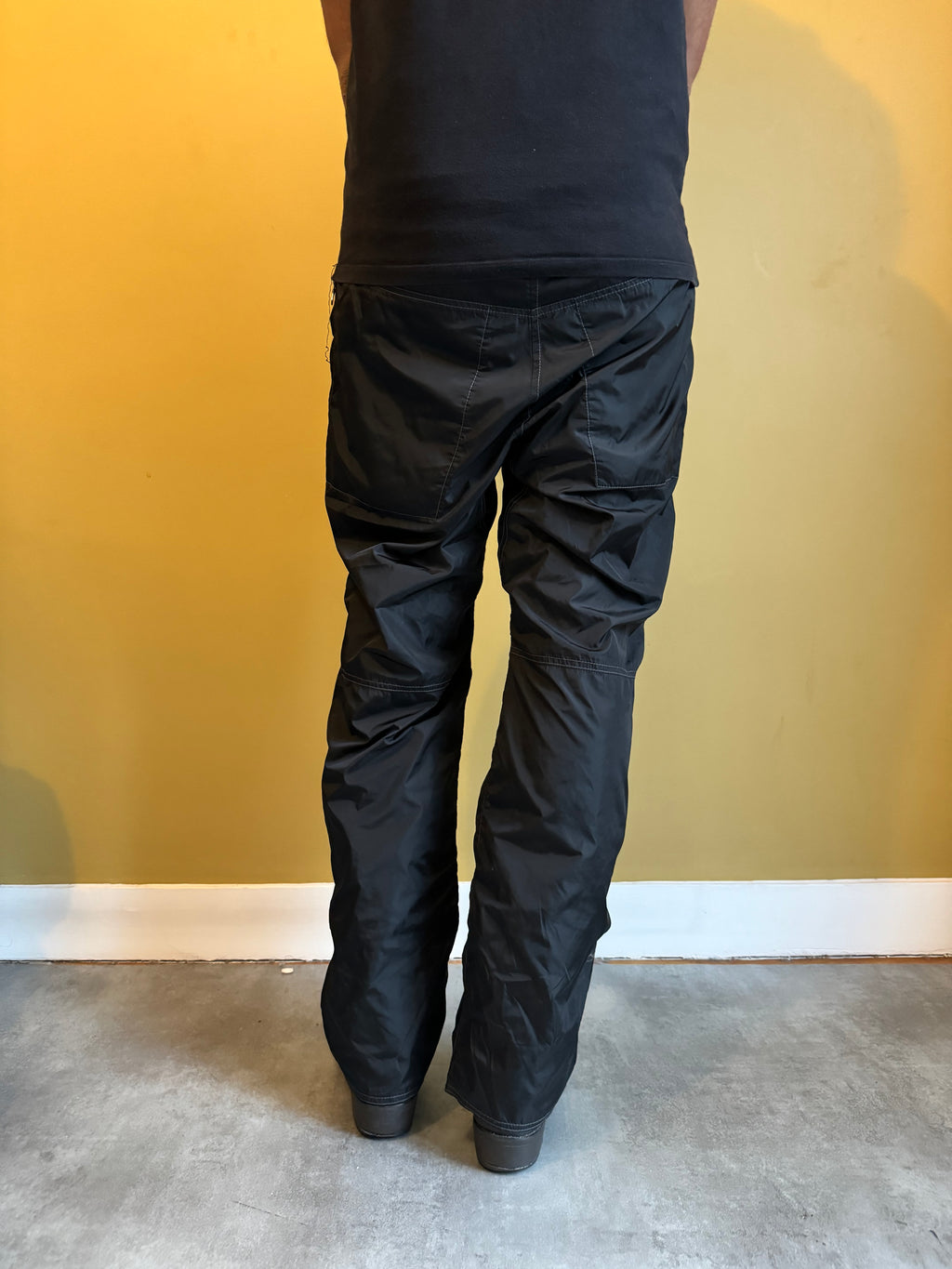 AW2006 Prada Black Soft Nylon Cozy Pants