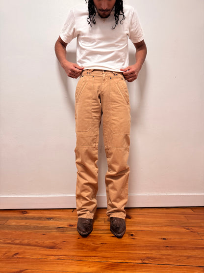 2000s Dolce & Gabbana Carpenter Beige Pants (S)