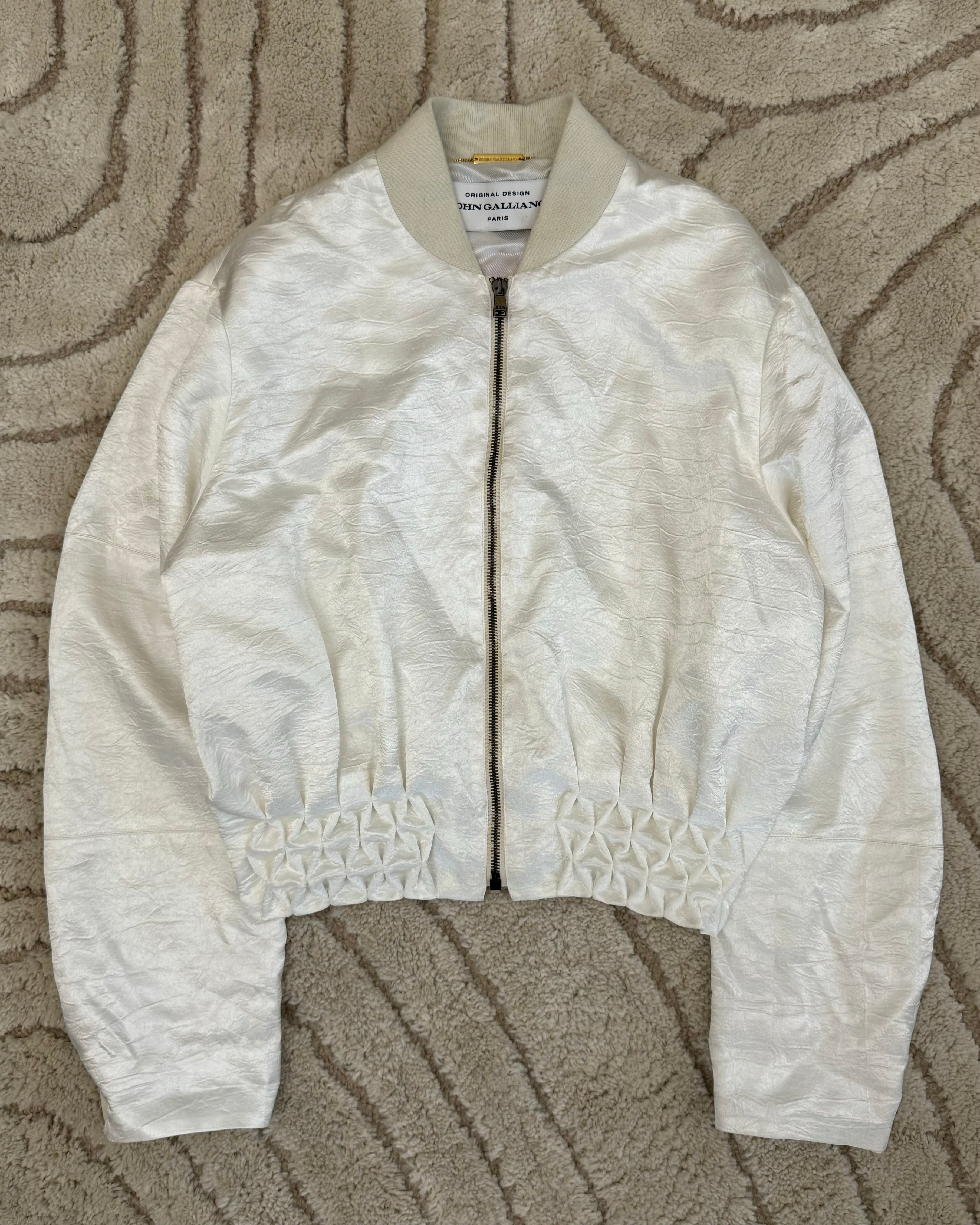 John Galliano Lotus Jewelry Bomber Jacket