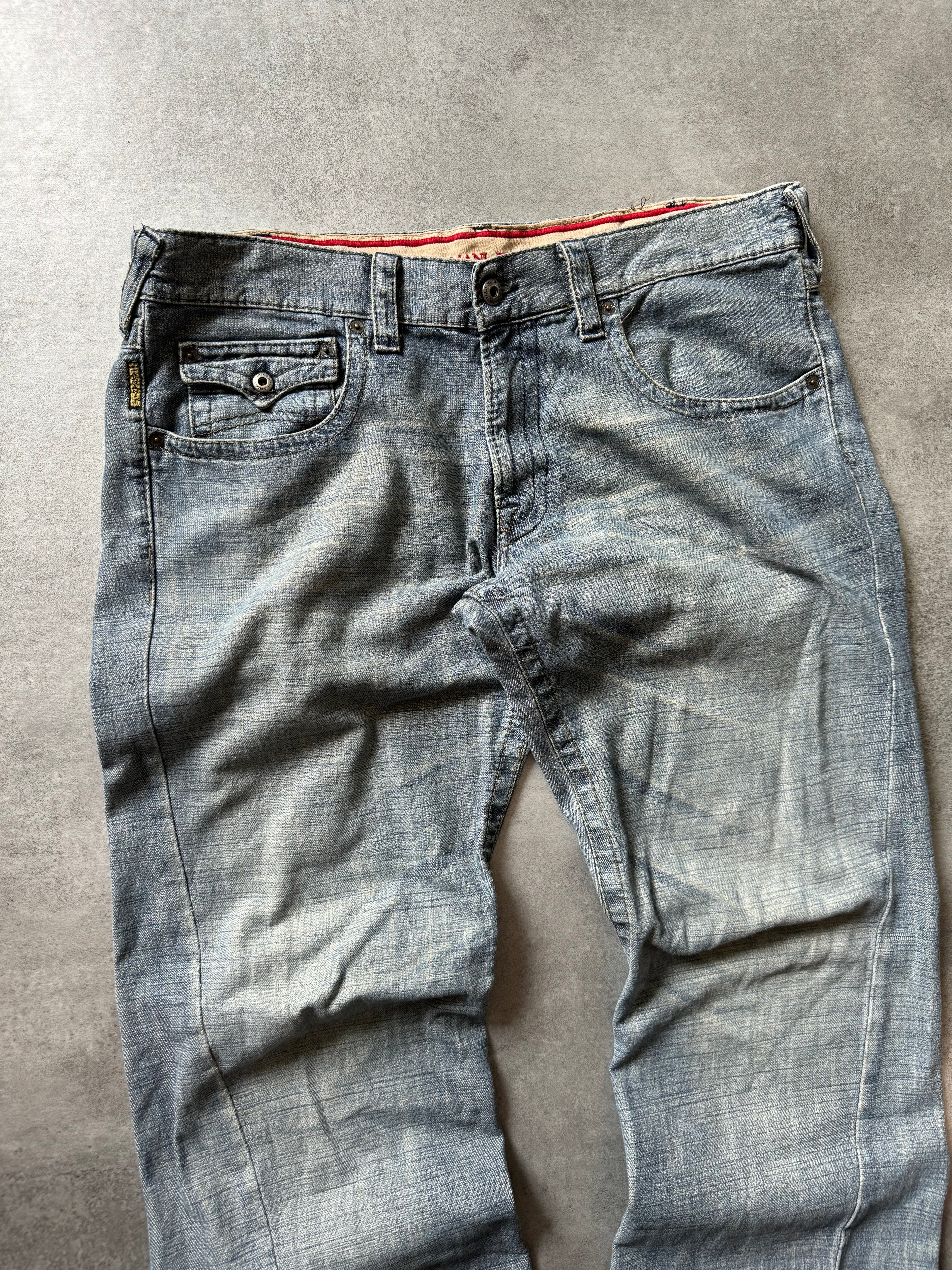 2000s Armani Relaxed Large Straight Jeans (XL) - 10