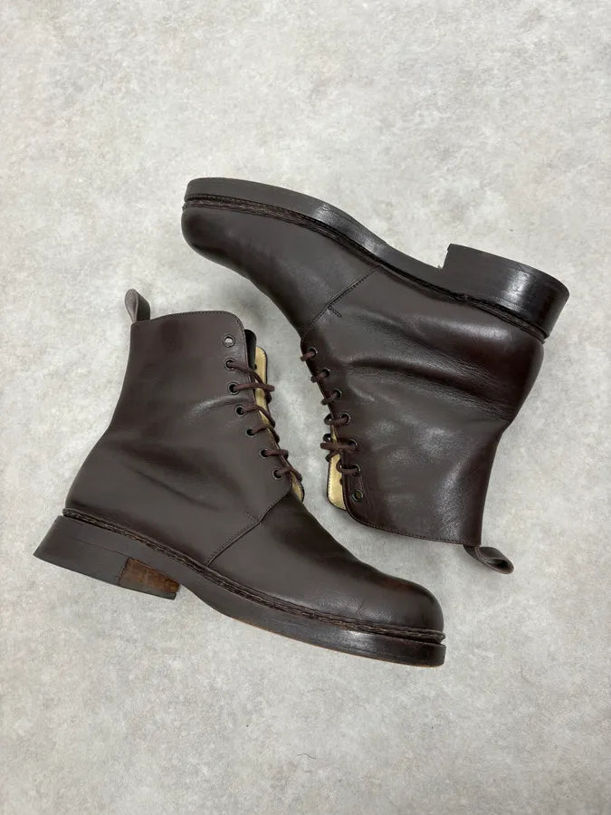 Jil Sander Brown Classy Leather Boots xbZojFY 5