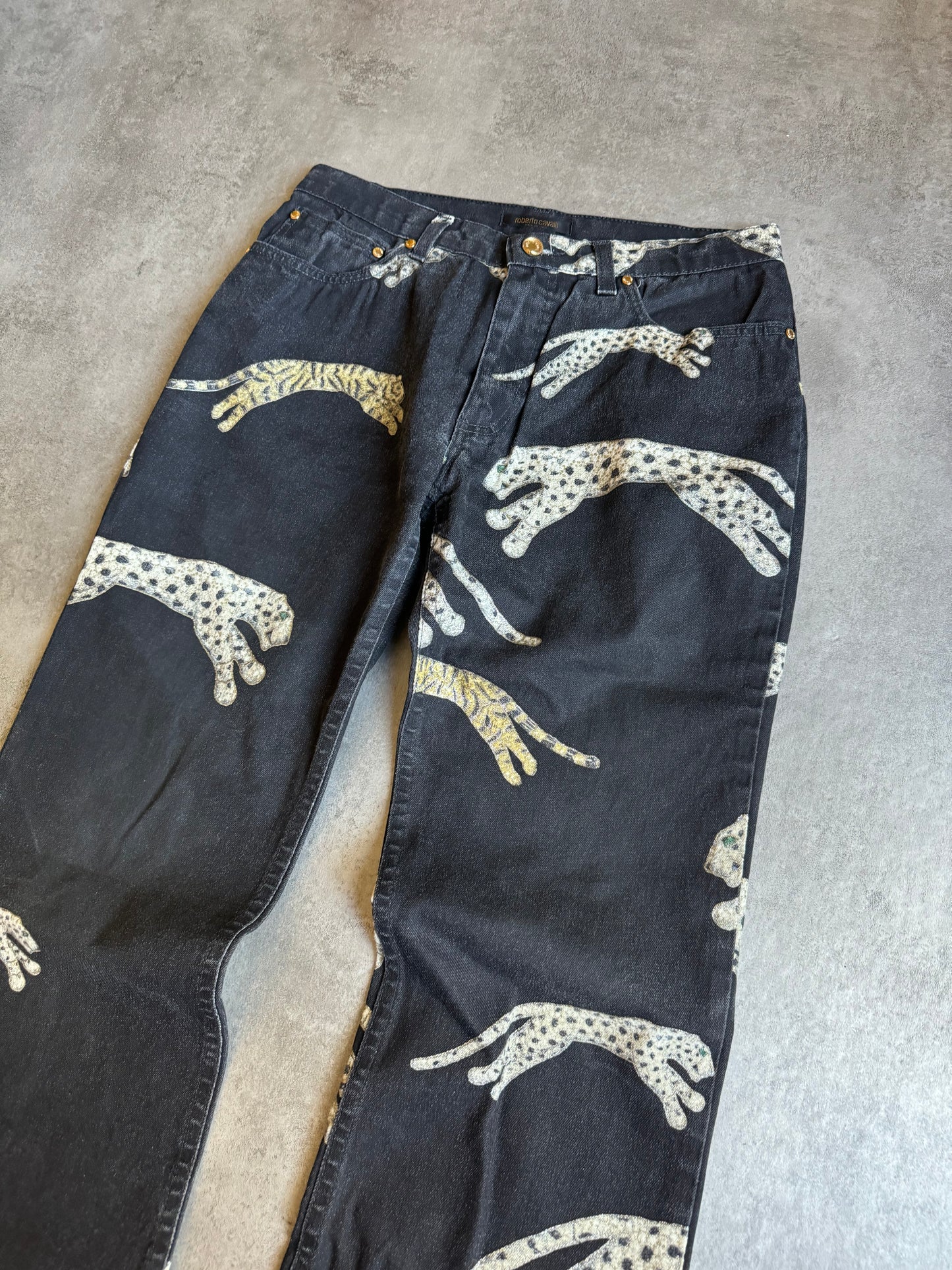 AW2002 Roberto Cavalli Cheetah Leopards Pants (S) - 8