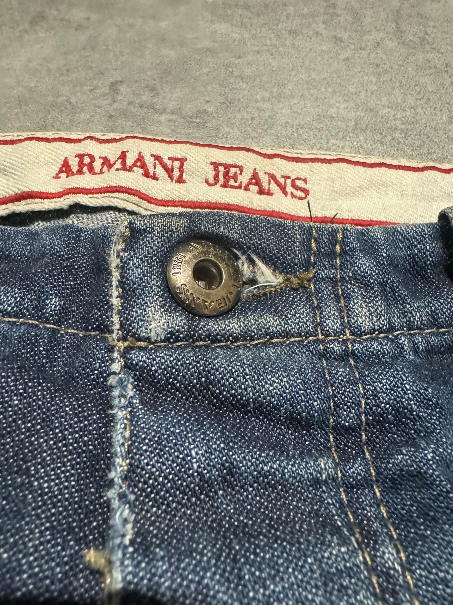 2000s Armani Numbers Cargo Denim Jeans (S) - 5