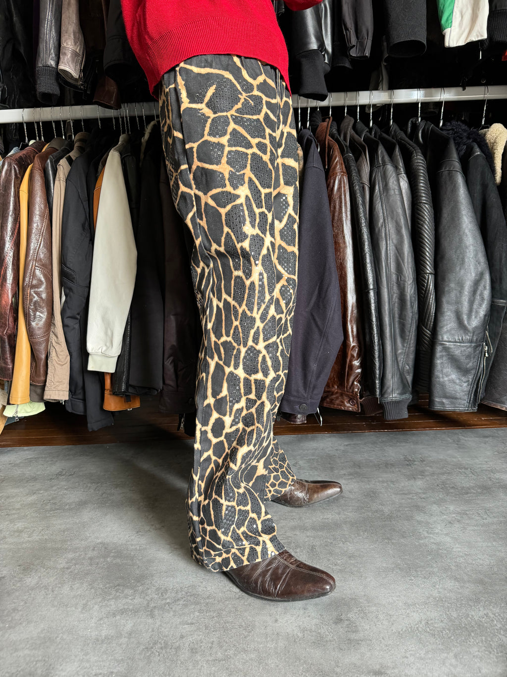 FW2001 Roberto Cavalli Seisma Guava Pants (M) - 5