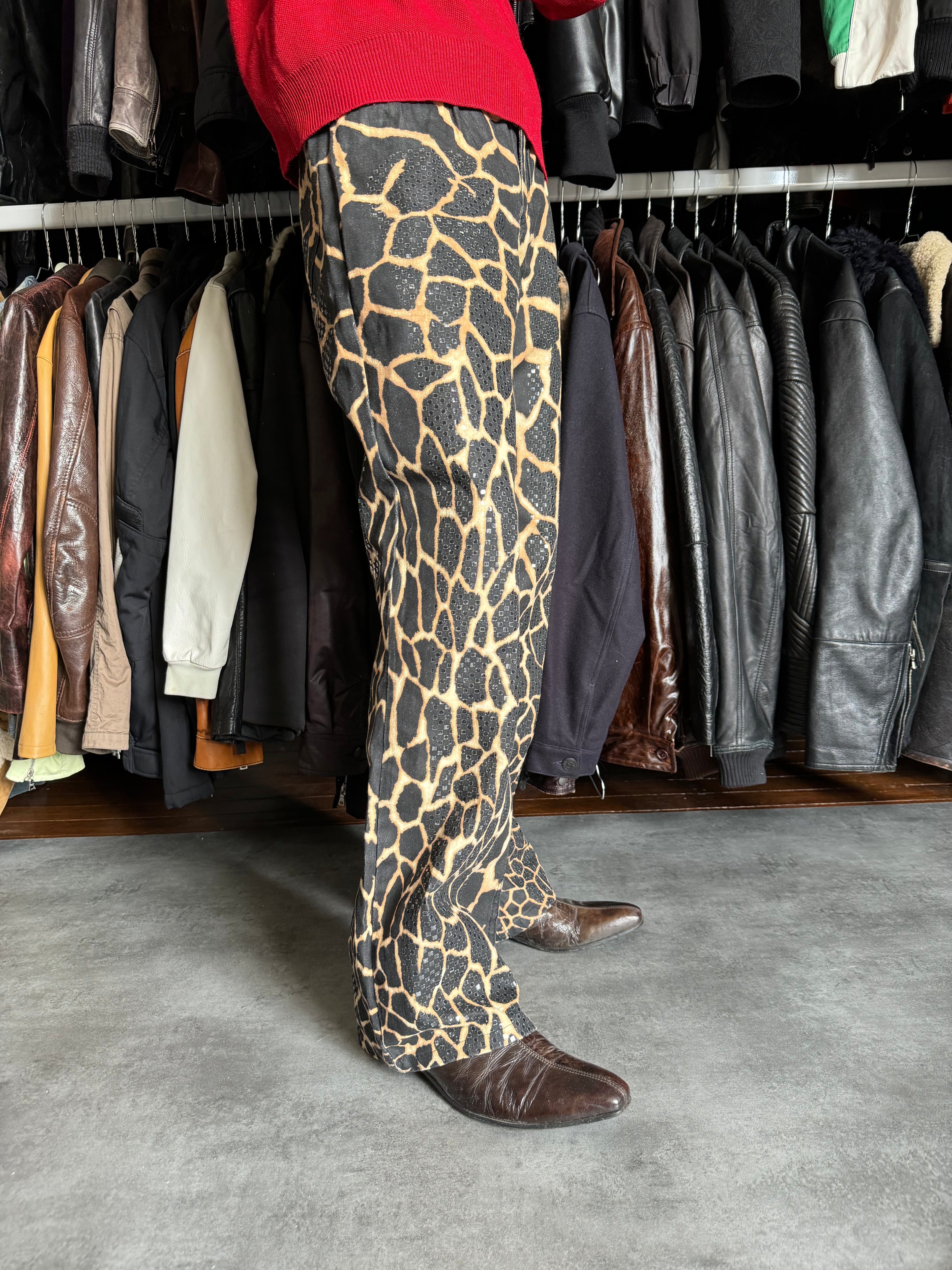 FW2001 Roberto Cavalli Seisma Guava Pants (M) - 5