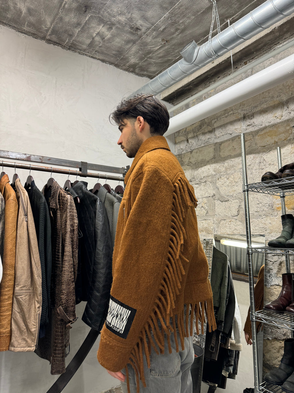 AW2021 Cavalli Cow-Boy Farwest Camel Coach Jacket (L) - 6