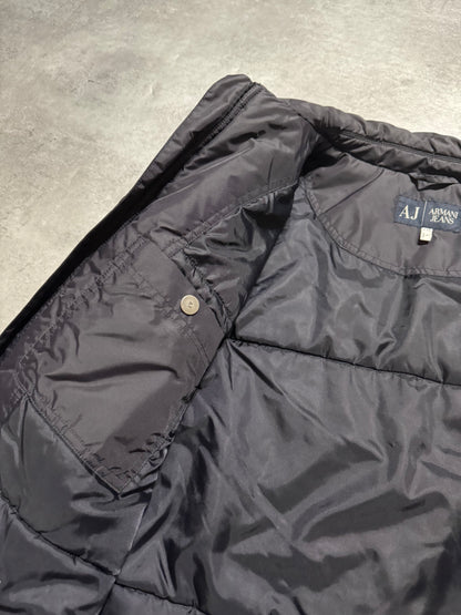 2000s Armani Obscure Nylon Light Bomber Coach Jacket (L) - 6