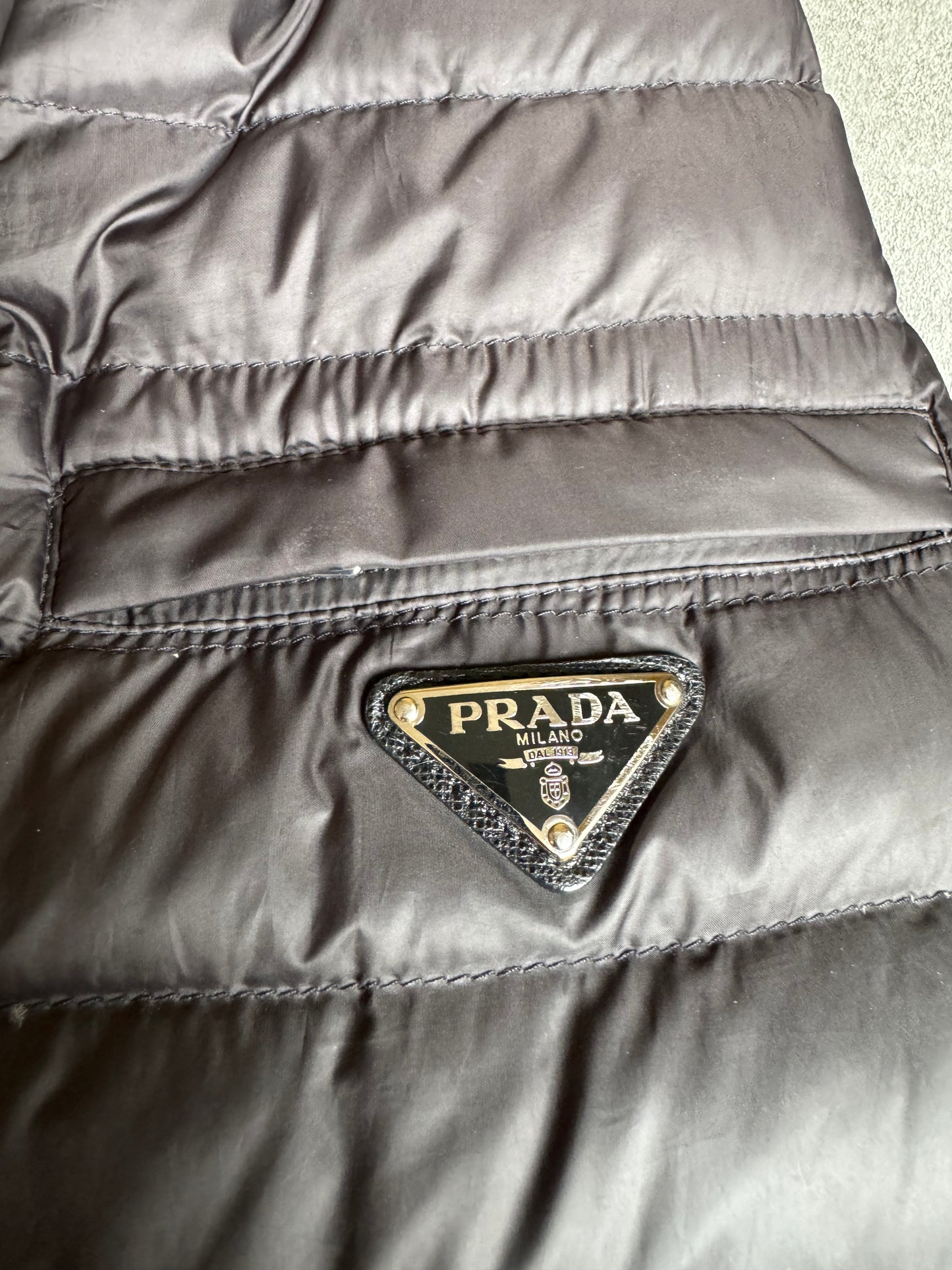 AW2015 Prada Black Minimalist Duffle-Coat Jacket (M) - 4