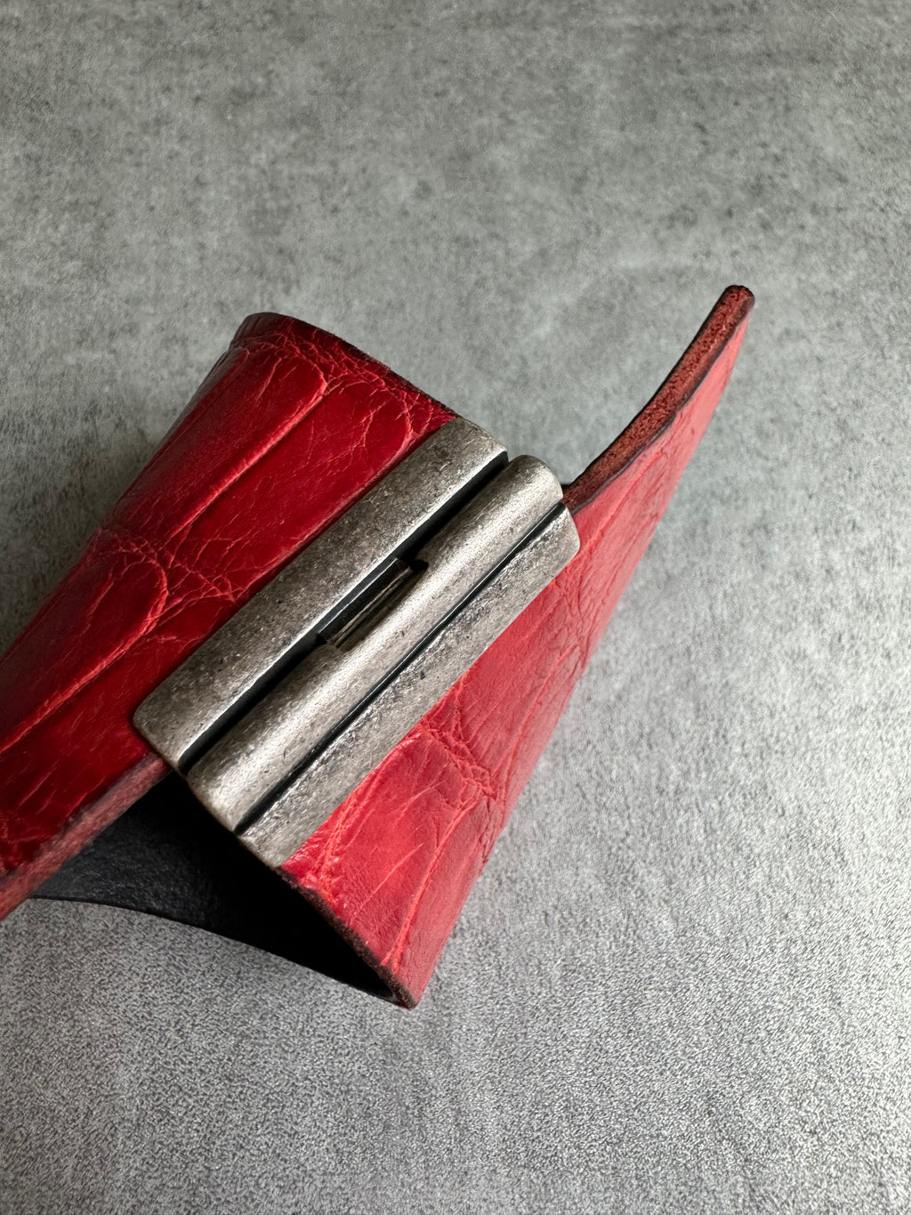 Isaac Sellam x Scunzani Genuine Red Crocodile Avant-Garde Astro Bracelet (OS) - 4