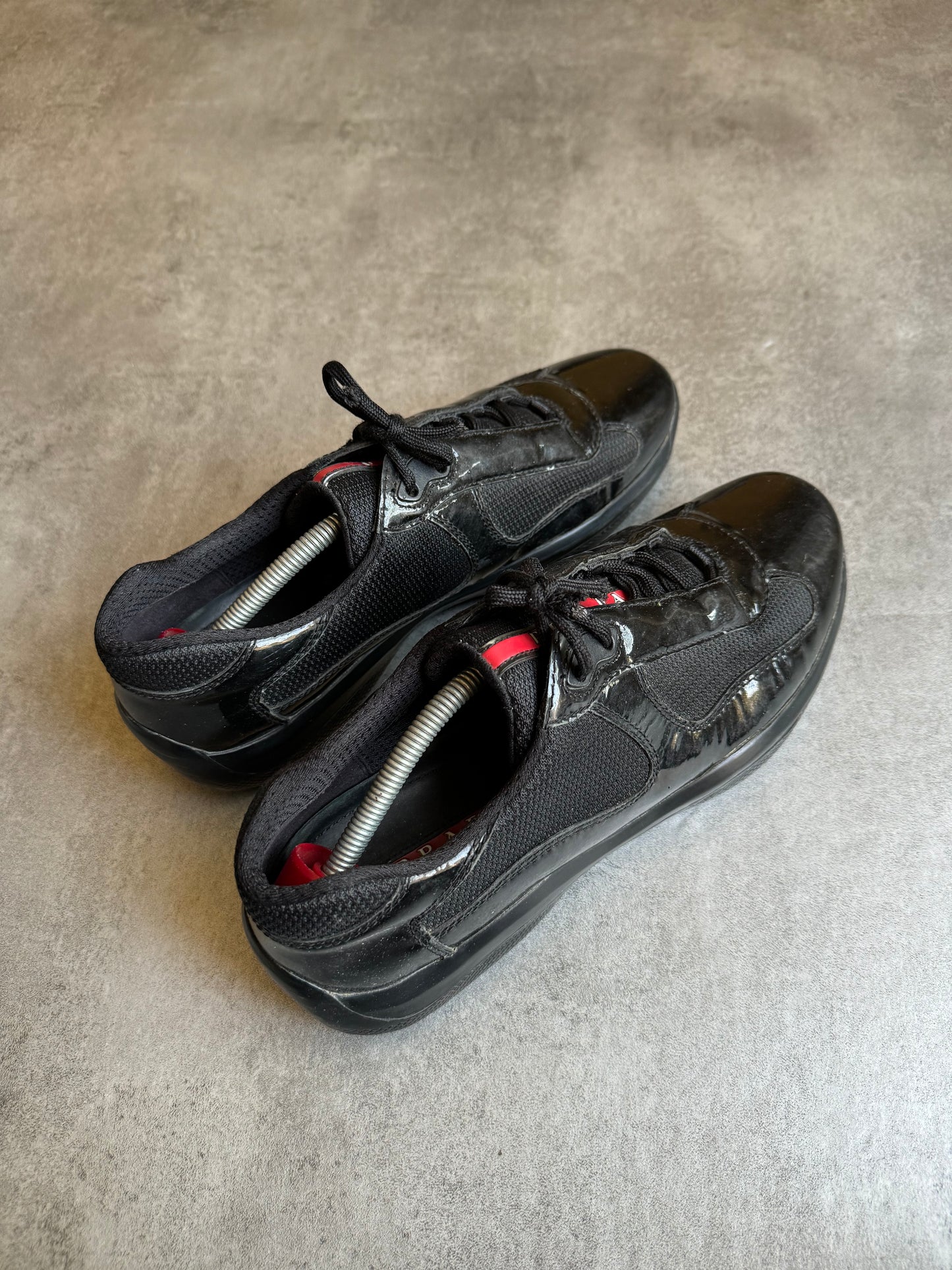 Prada America's Cup Black Satin Leather (42) - 3