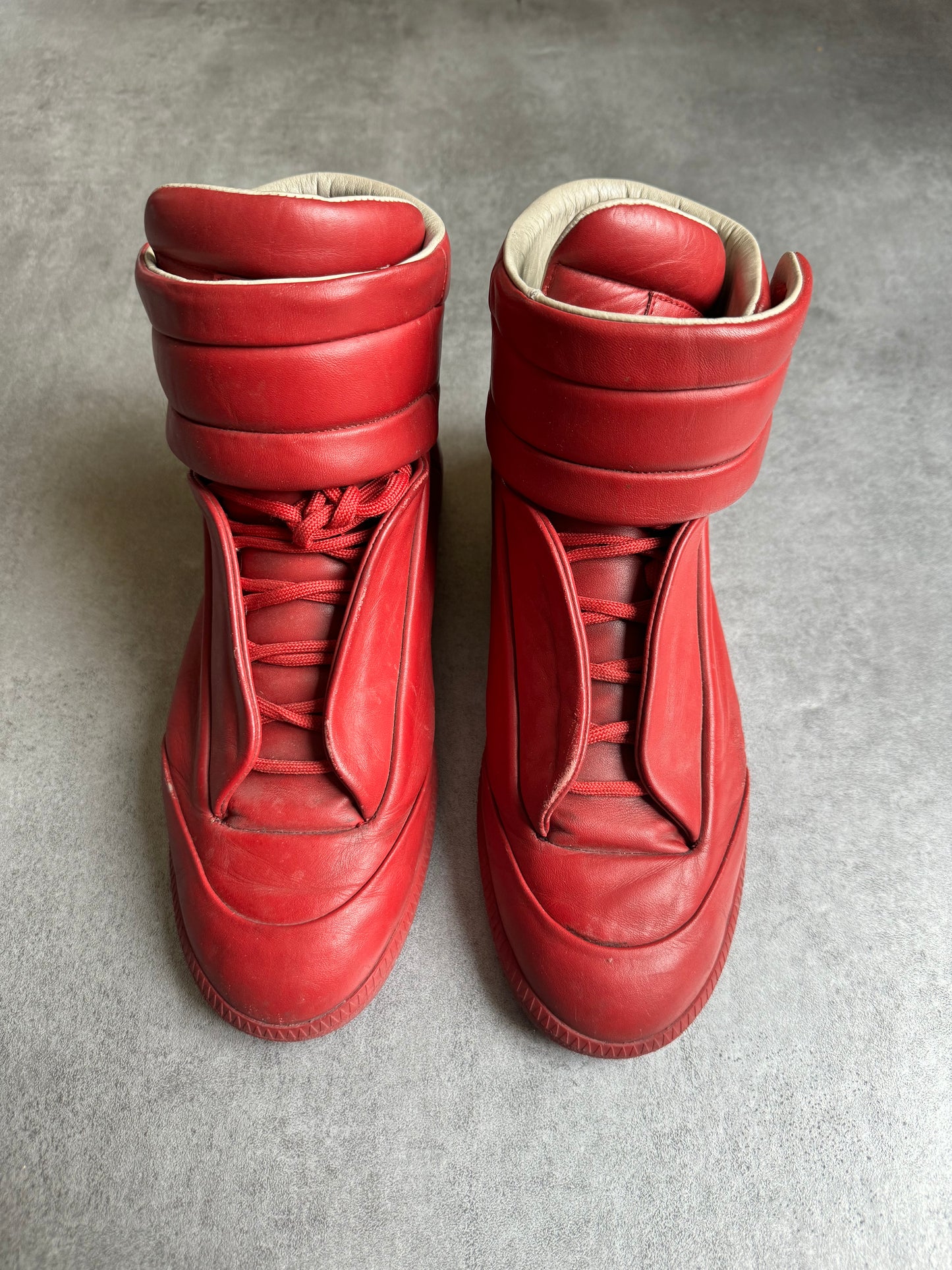 AW2016 Maison Margiela Future High Red Leather  (42) - 2