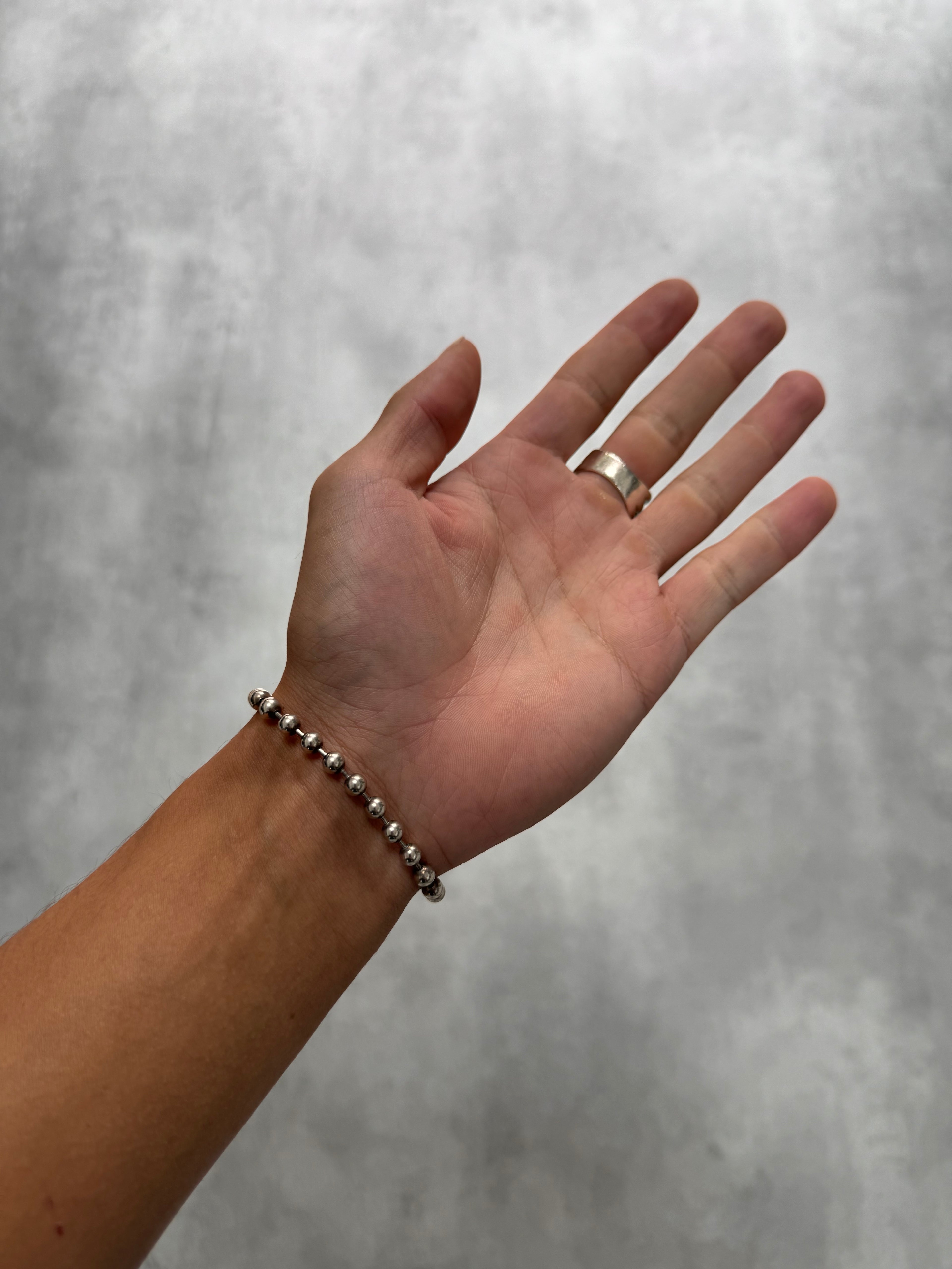 1990s Gucci Ball 925 Sterling Silver Bracelet