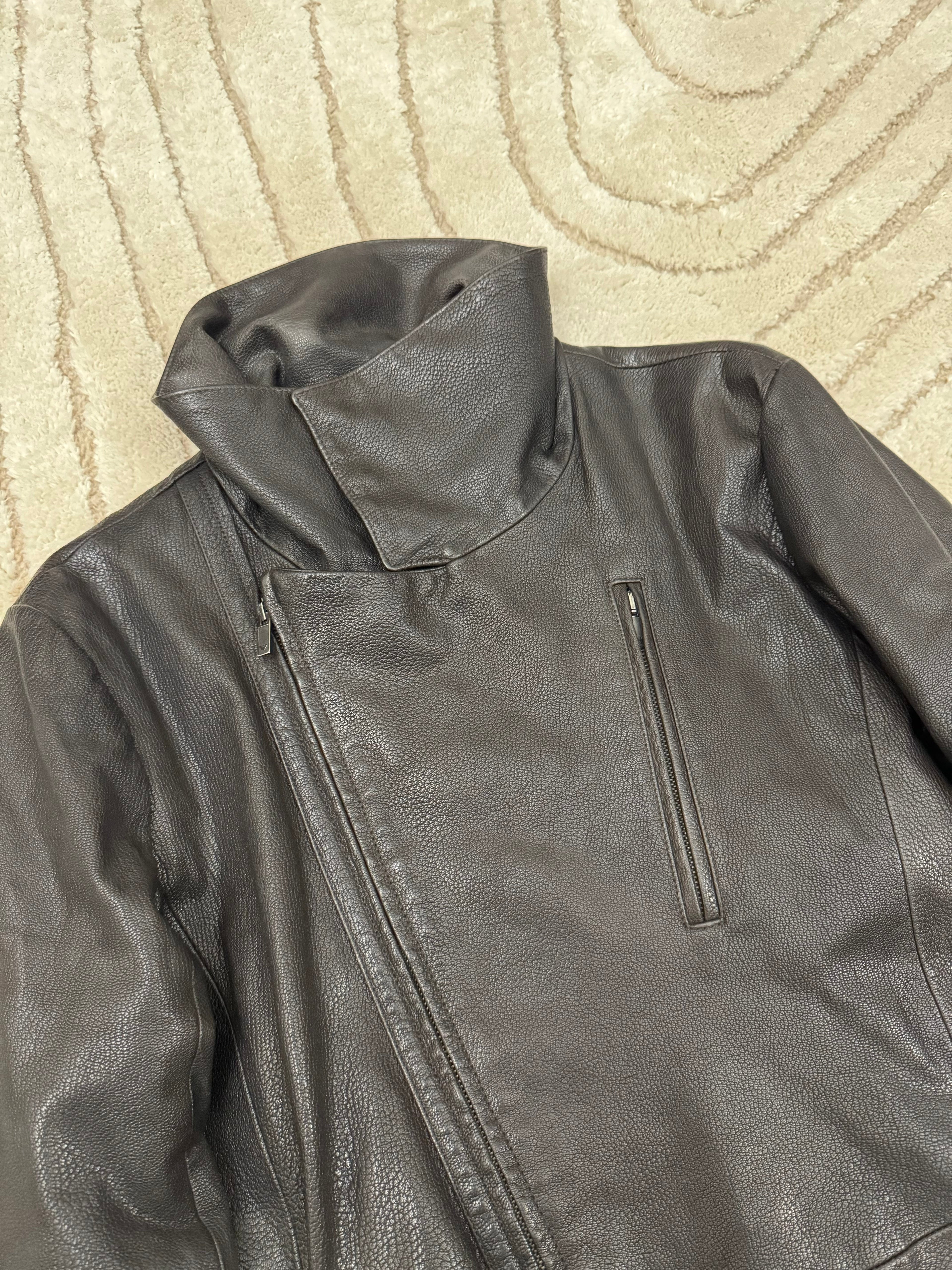 2008FW エンポリオ アルマーニ バウハウス レザージャケット (S/M)