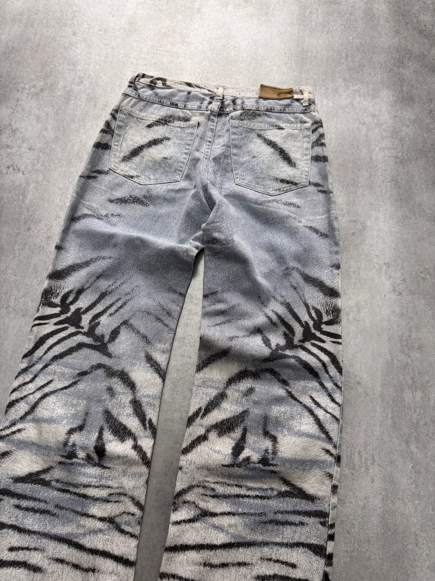 SS2002 Cavalli Safari Zebra Jeans (XS)