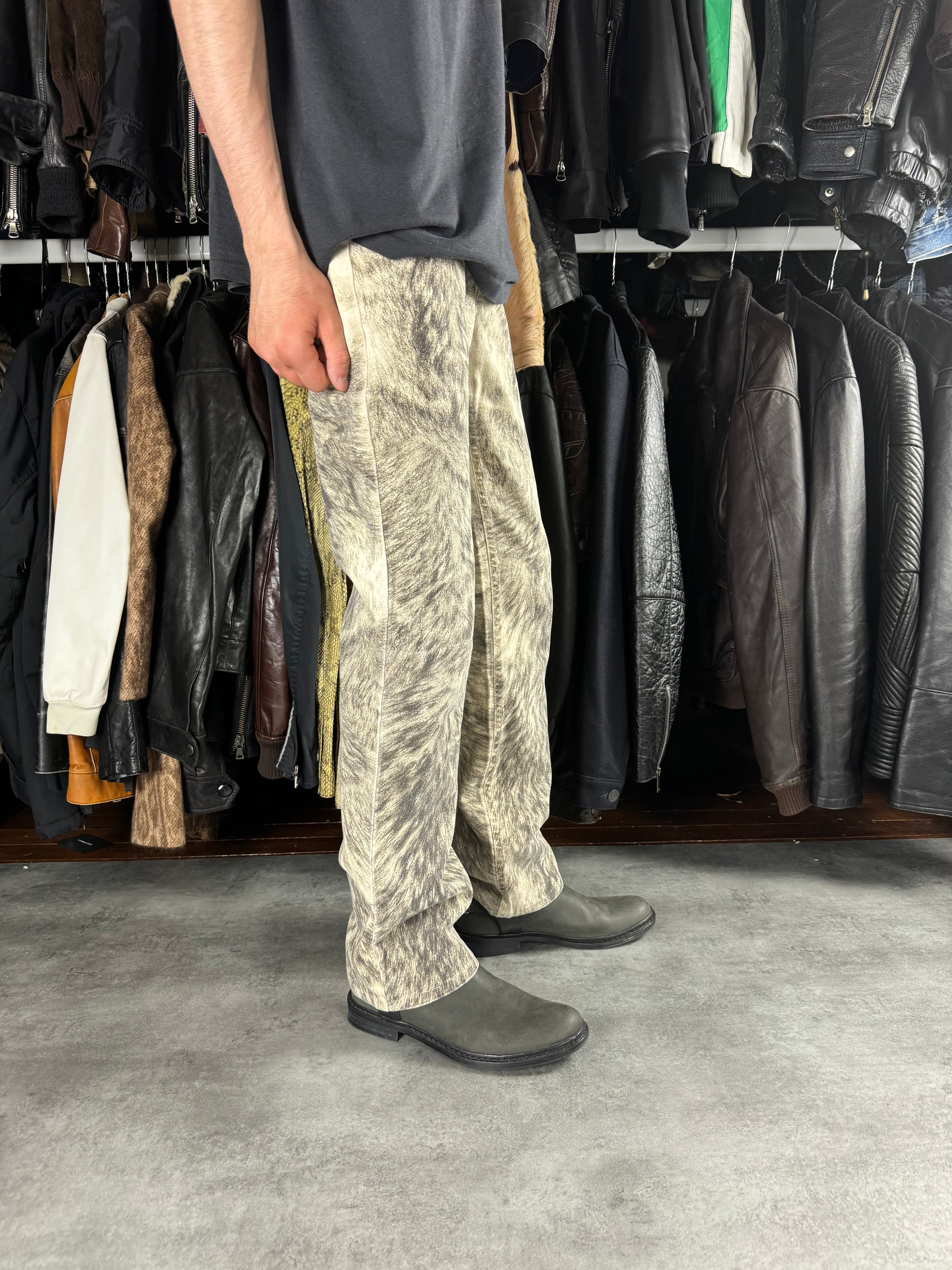 AW1999 Roberto Cavalli Heavy Animal Pants