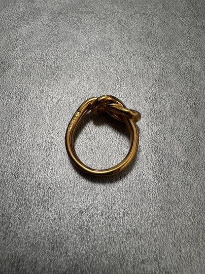 1990s Hermès Golden Scarf Ring (OS)