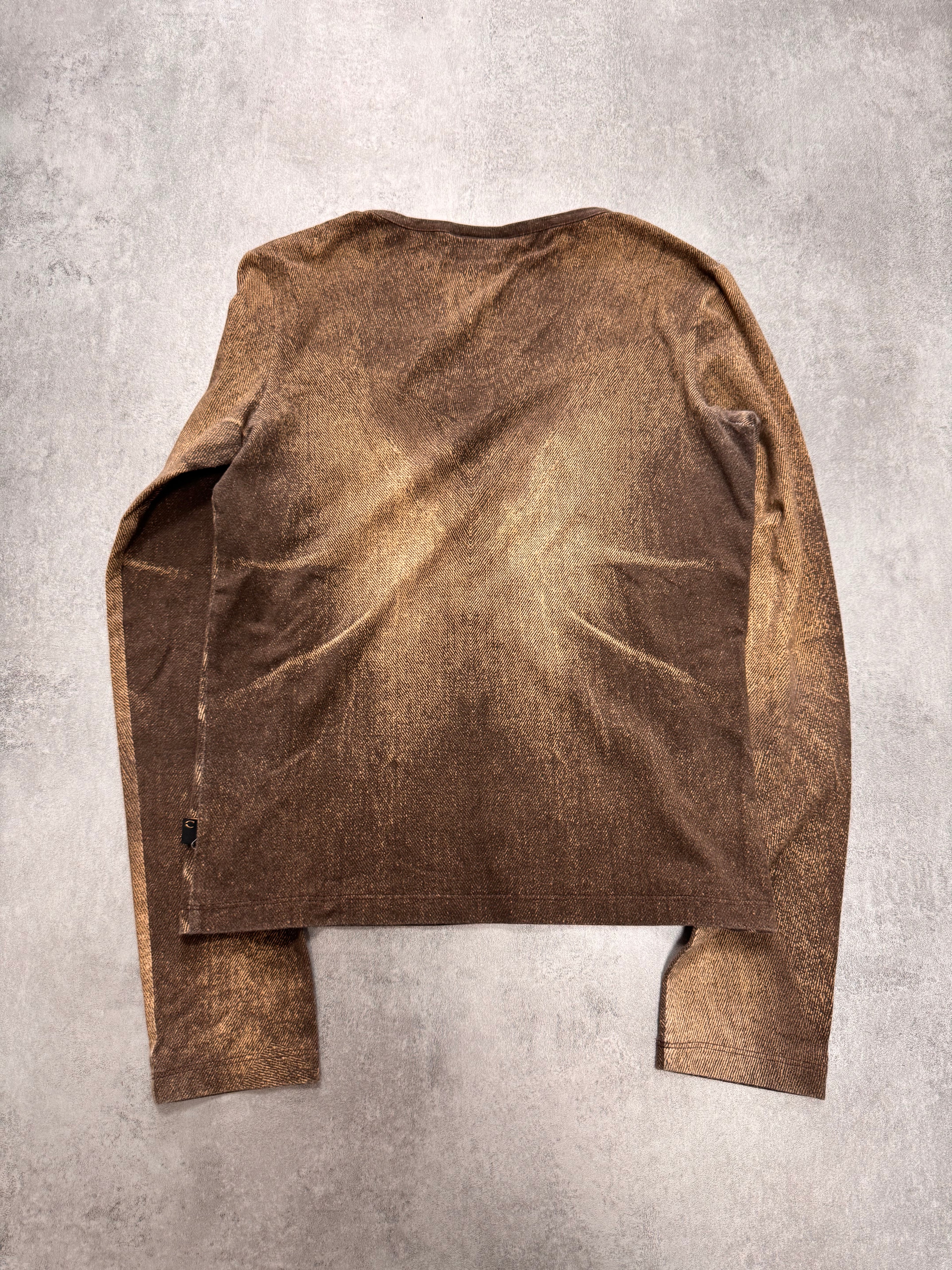 2000s Cavalli Eroded Print Longsleeves