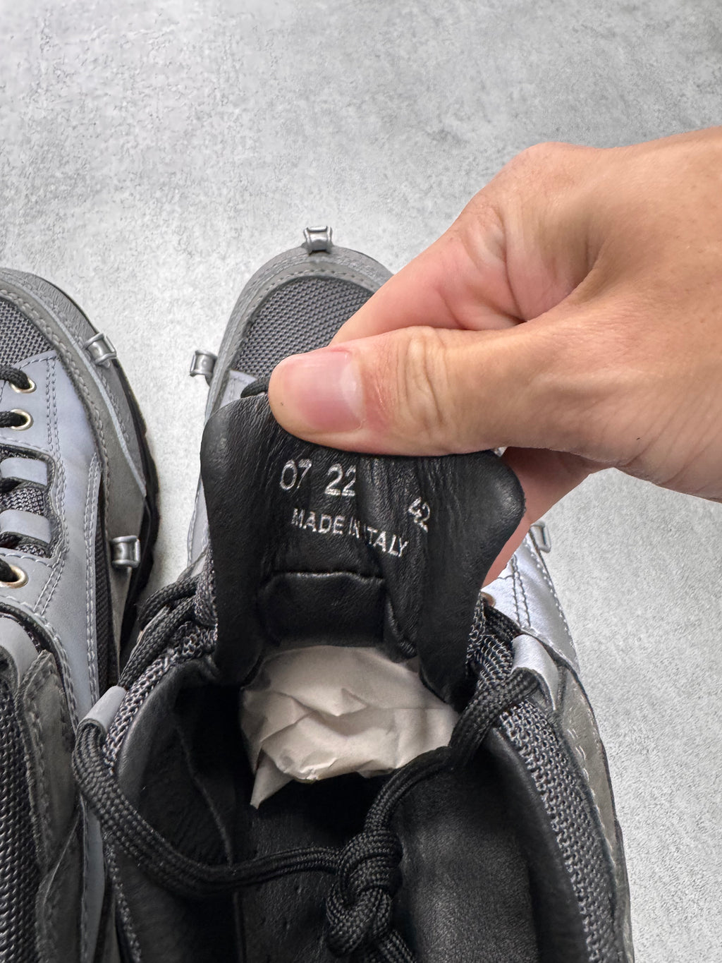 Y/Project x Diemme Silver Grey Grappa Hiker Shoes