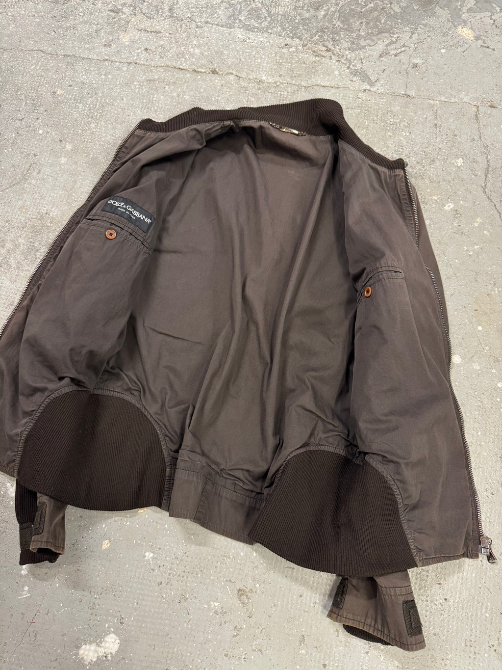 2000s Dolce & Gabbana Parachute Brown Jacket