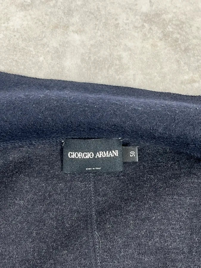 2010s Giorgio Armani Navy Wool Minimalist Officer Jacket hGLOTNw 8