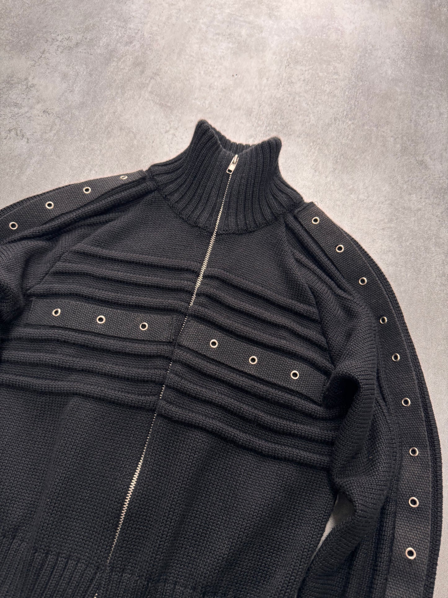 Daniele Alessandrini Bondage Army Wool Zip-Up (XS)