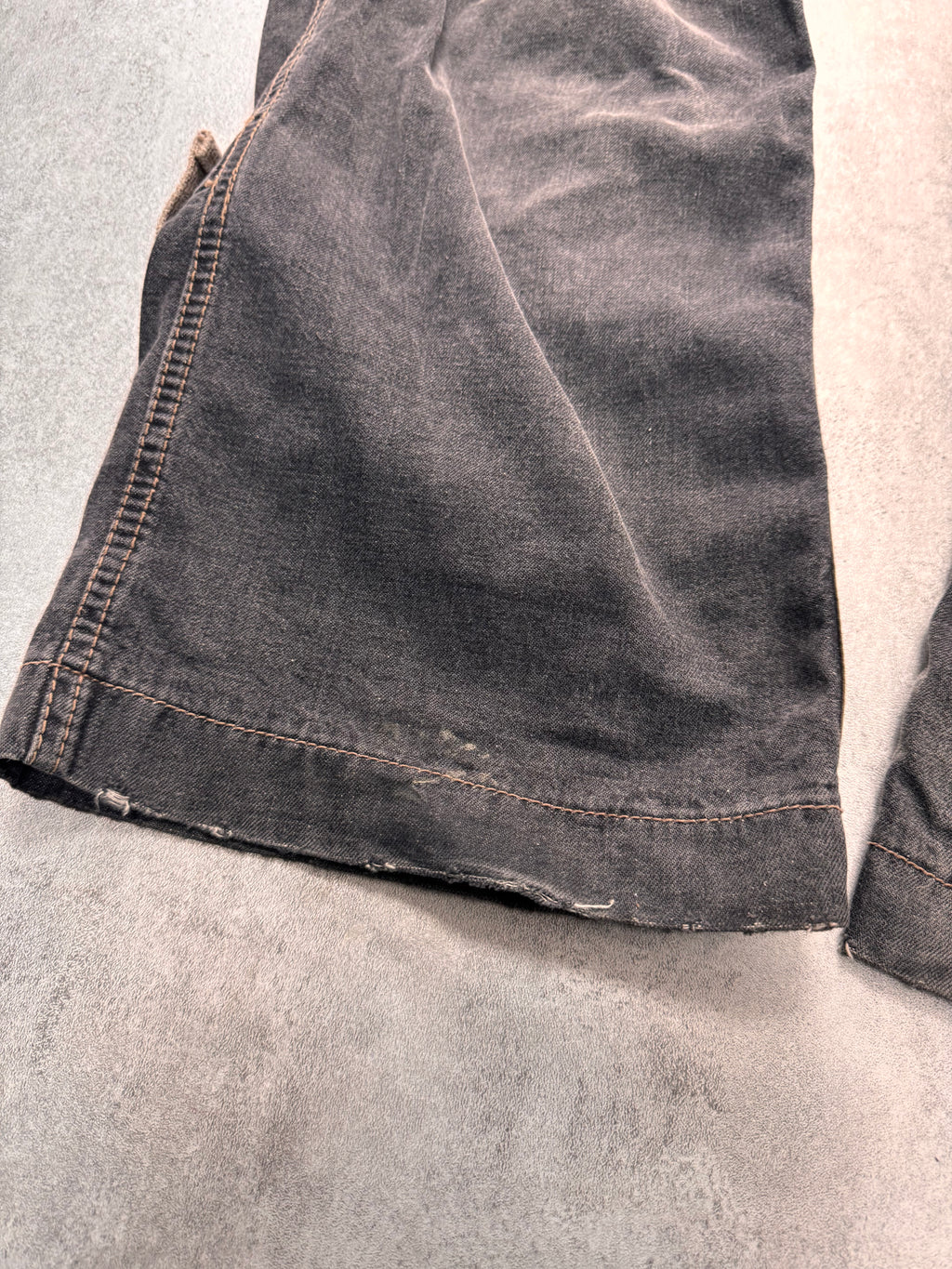 AW2004 Dolce & Gabbana Military Harness Cargo Grey Denim Jeans
